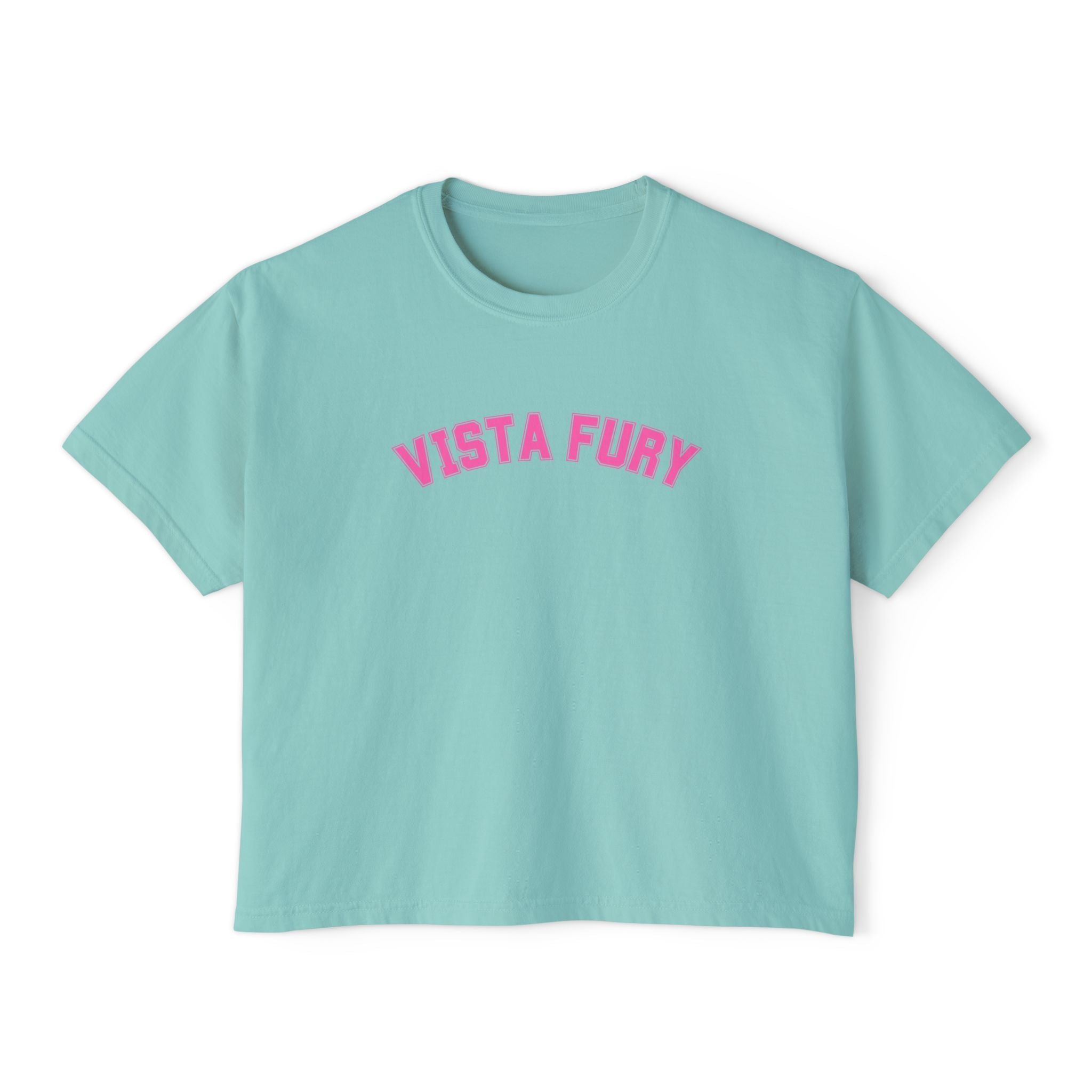 VISTA Fury Personalized Soccer Player Women's Boxy Tee