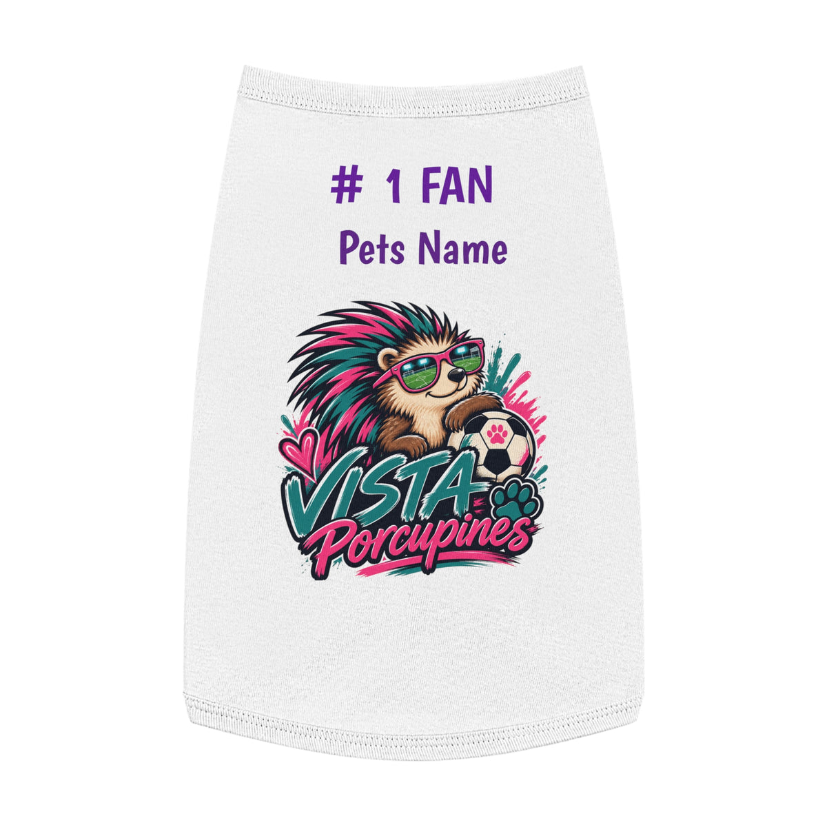 VISTA Porcupines 1 Fan Personalized Dog Shirt