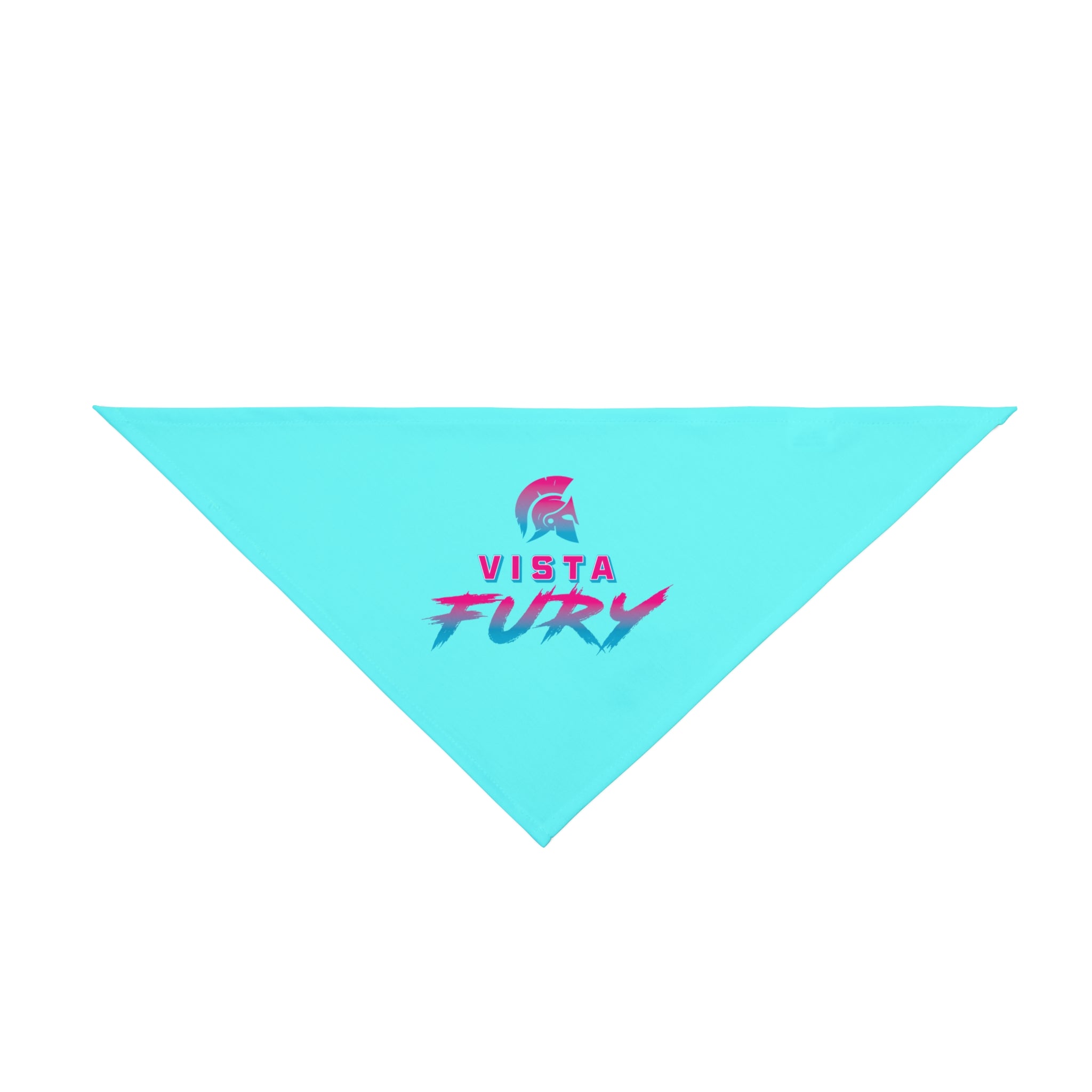 Vista Fury Pet Bandana - Retro Neon Spartan Logo Dog & Cat Accessory
