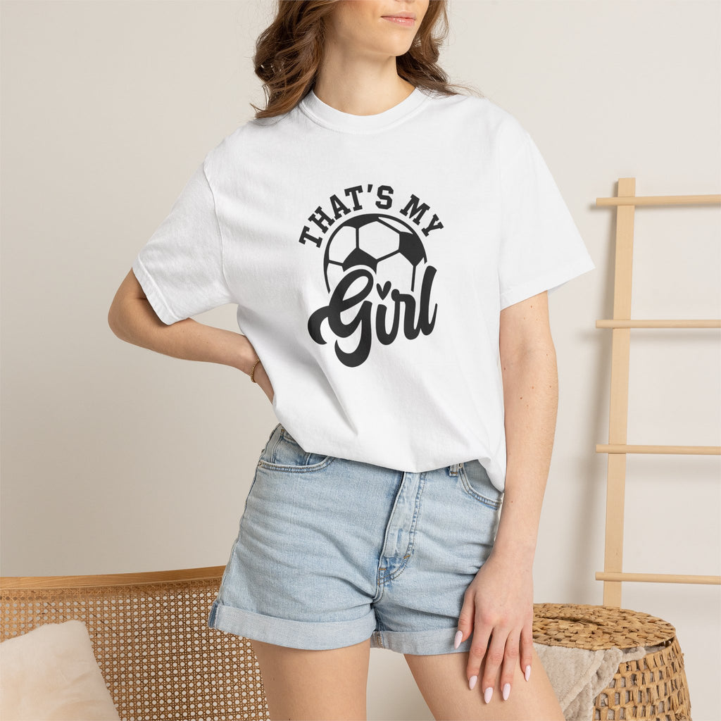 That's My Girl Soccer T-Shirt-CHALKY MINT is Fury Turq