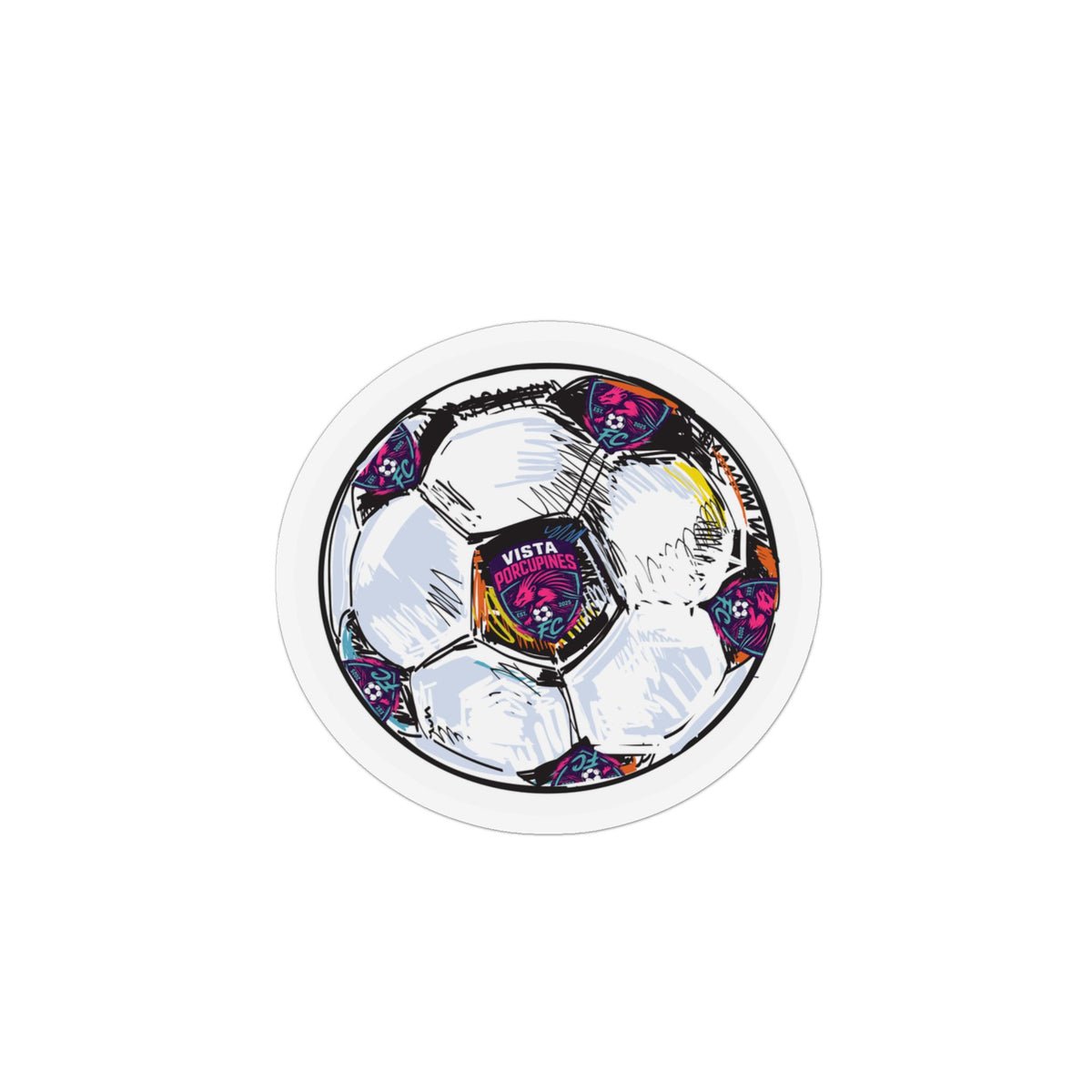 VISTA Porcupine Soccer Ball Magnet