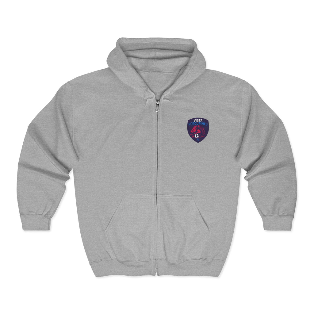 VISTA Porcupines EMBROIDERED ADULT Unisex Heavy Blend Full Zip Hooded Sweatshirt