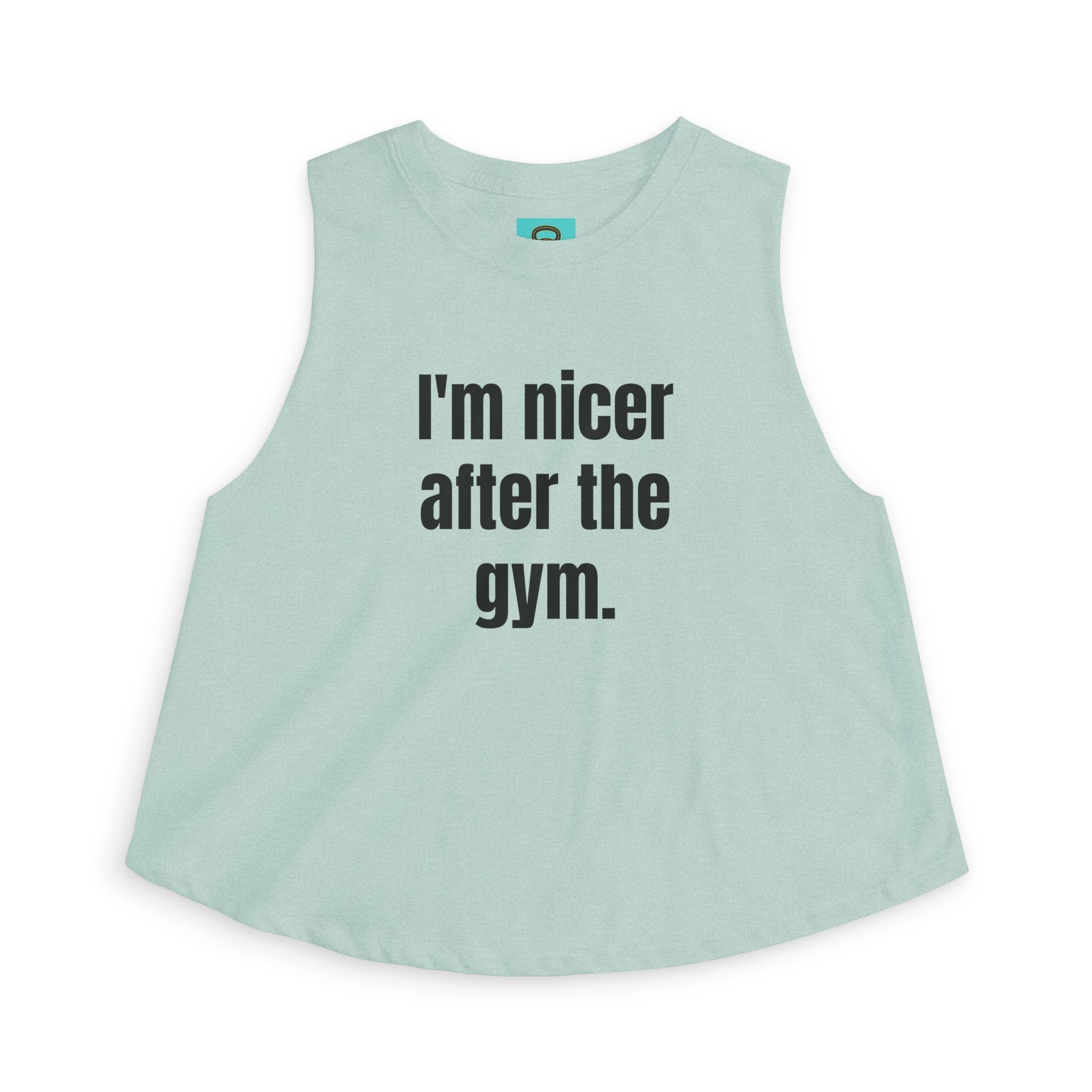 I'm Nicer After the Gym Crop Top — Women's Workout Tank