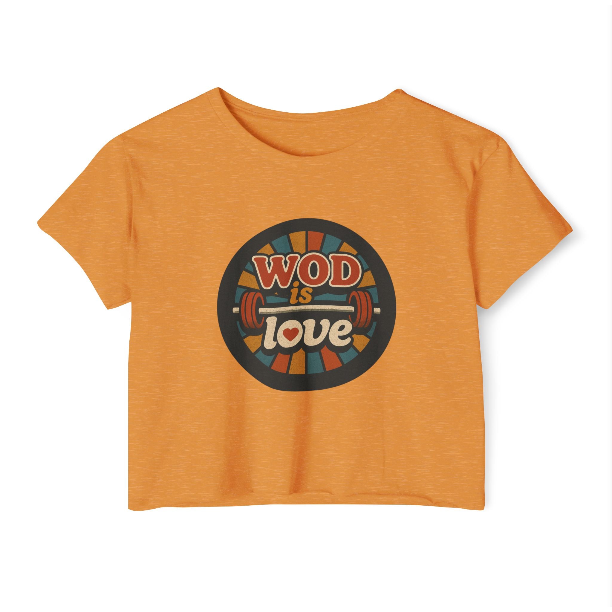 WOD Is Love Crop Top — Women’s CrossFit Festival Tee