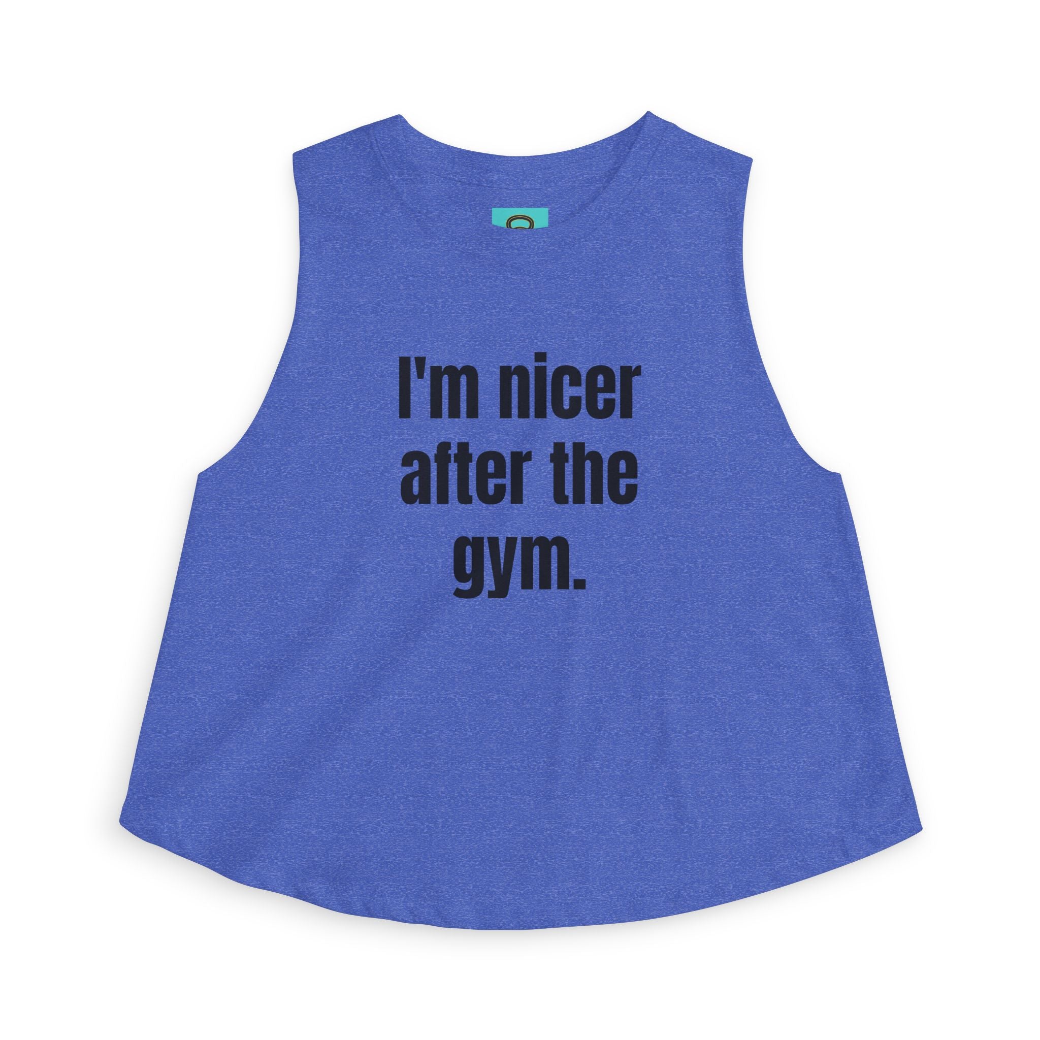 I'm Nicer After the Gym Crop Top — Women's Workout Tank