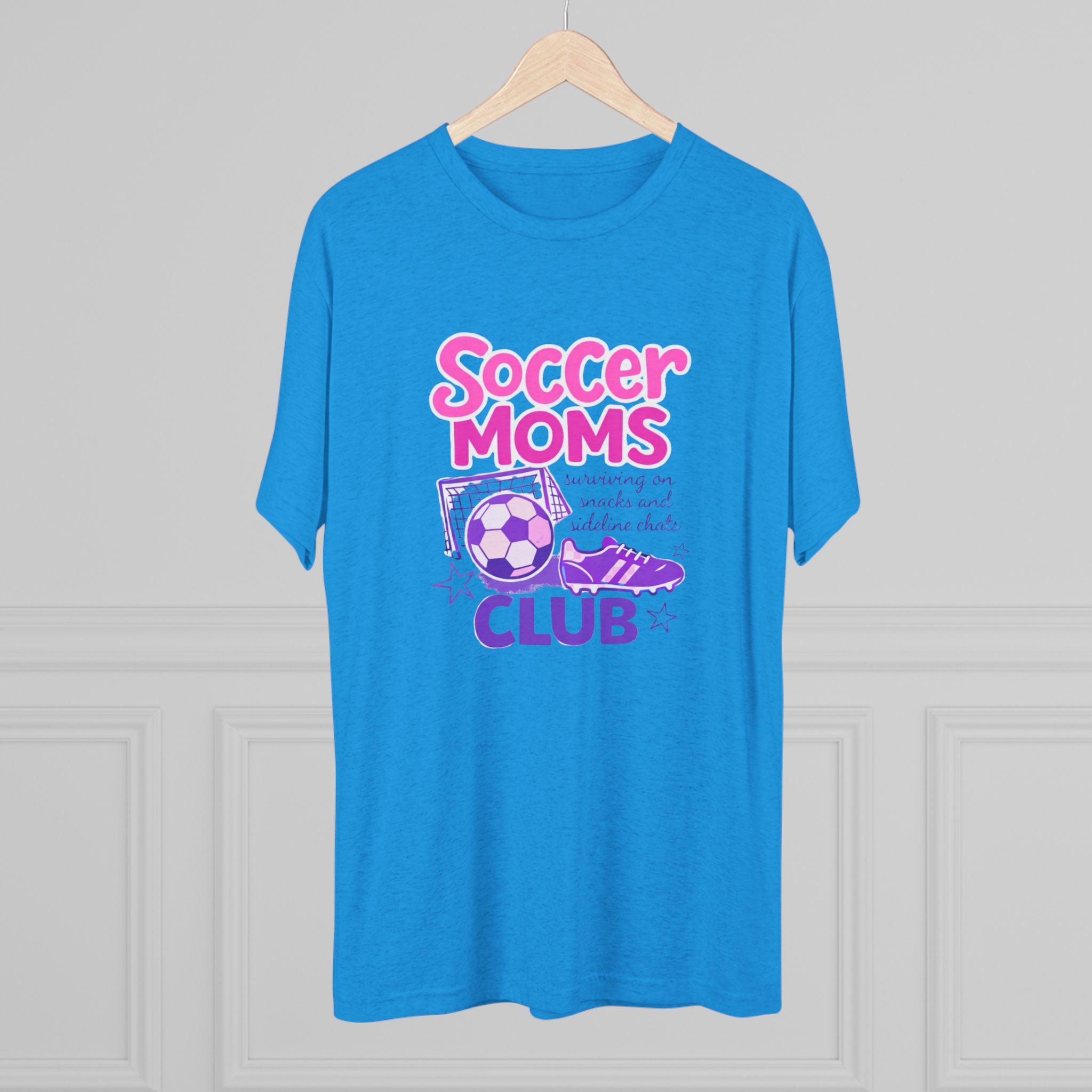 Soccer Moms Club- Uni-sex Tri-blend (so soft!)Tee - VISTA Porcupines