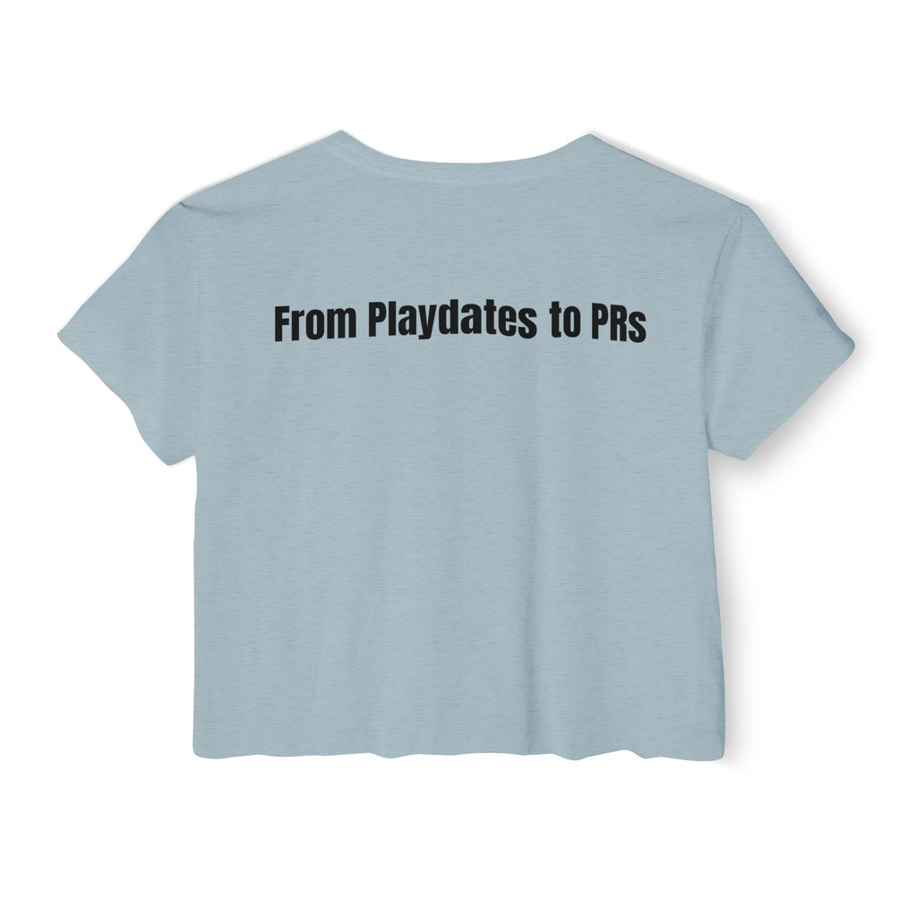 Mom Jeans and Power Cleans Crop Top | For CF competitions