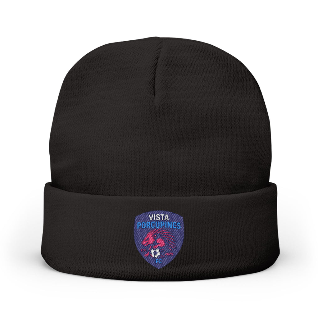 VISTA Porcupines Cozy Knit Beanie with Embroidered Patch
