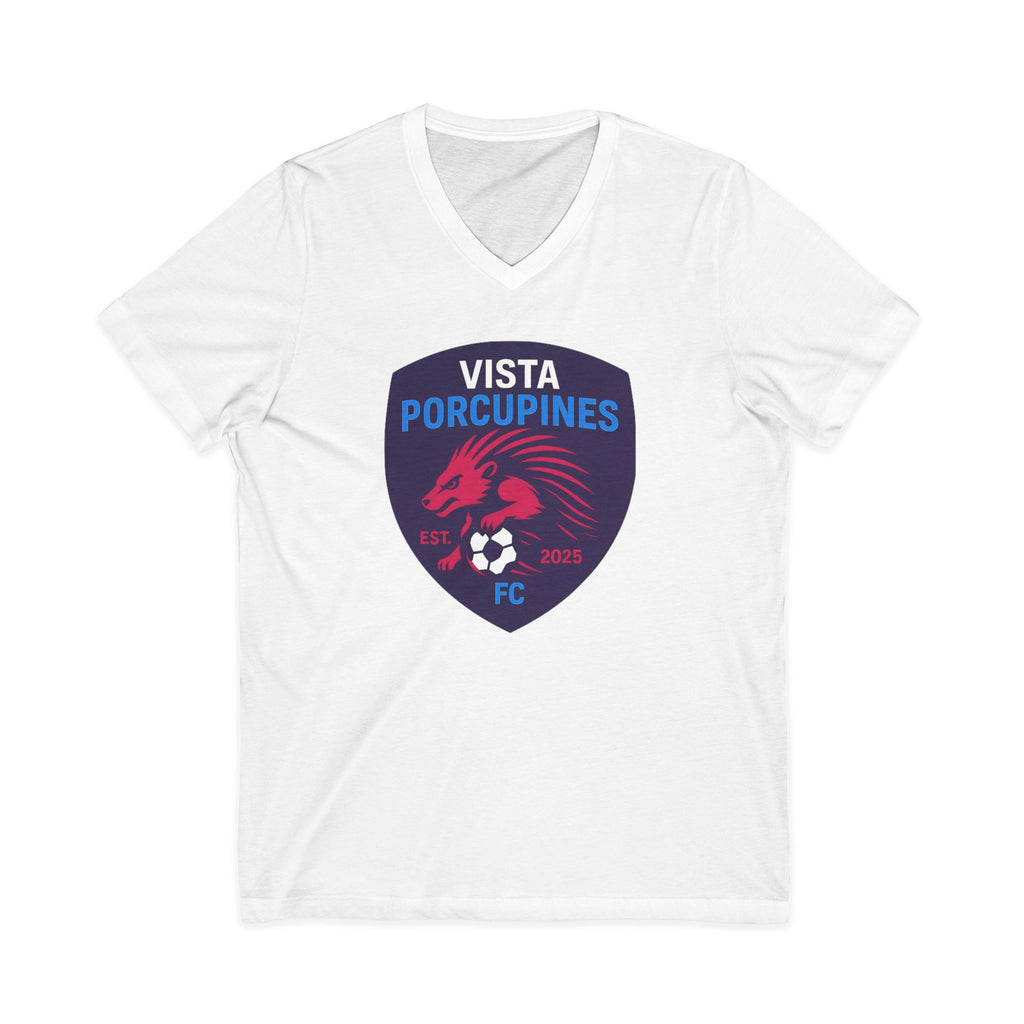 VISTA Porcupines ADULT Unisex Jersey Short Sleeve V-Neck Tee