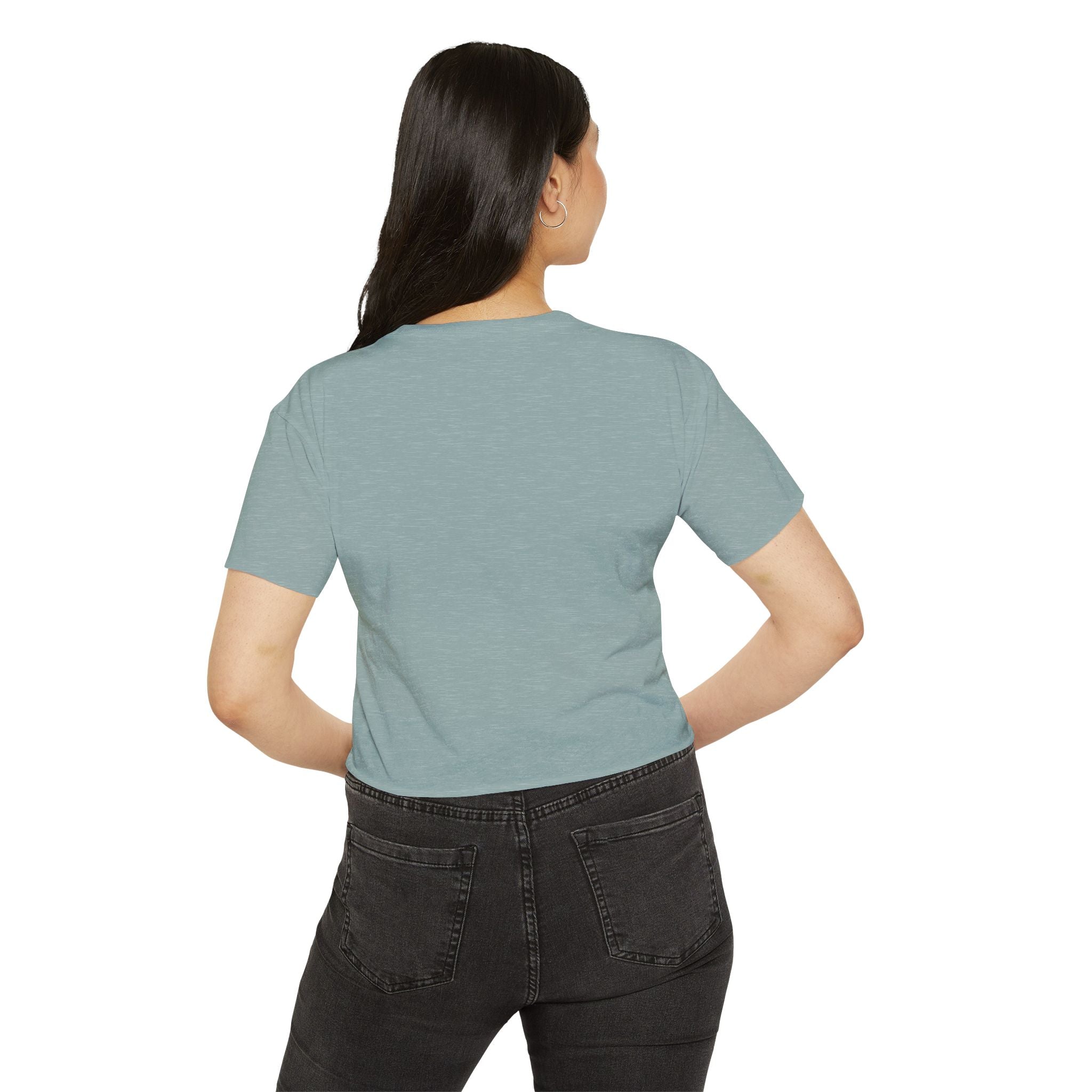 Vintage Pin-Up Crop Top — "What, like it's hard?" Tee