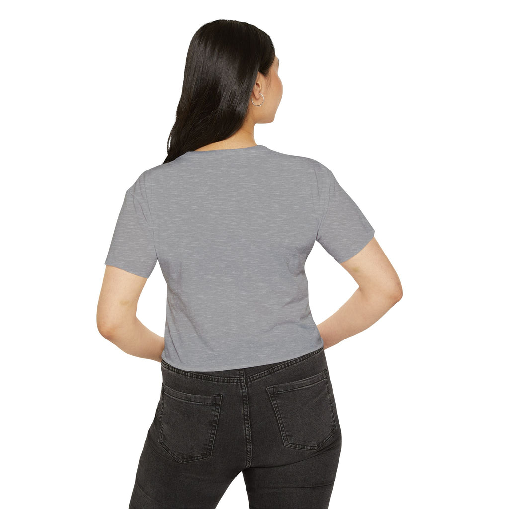 Vintage Pin-Up Crop Top — "What, like it's hard?" Tee