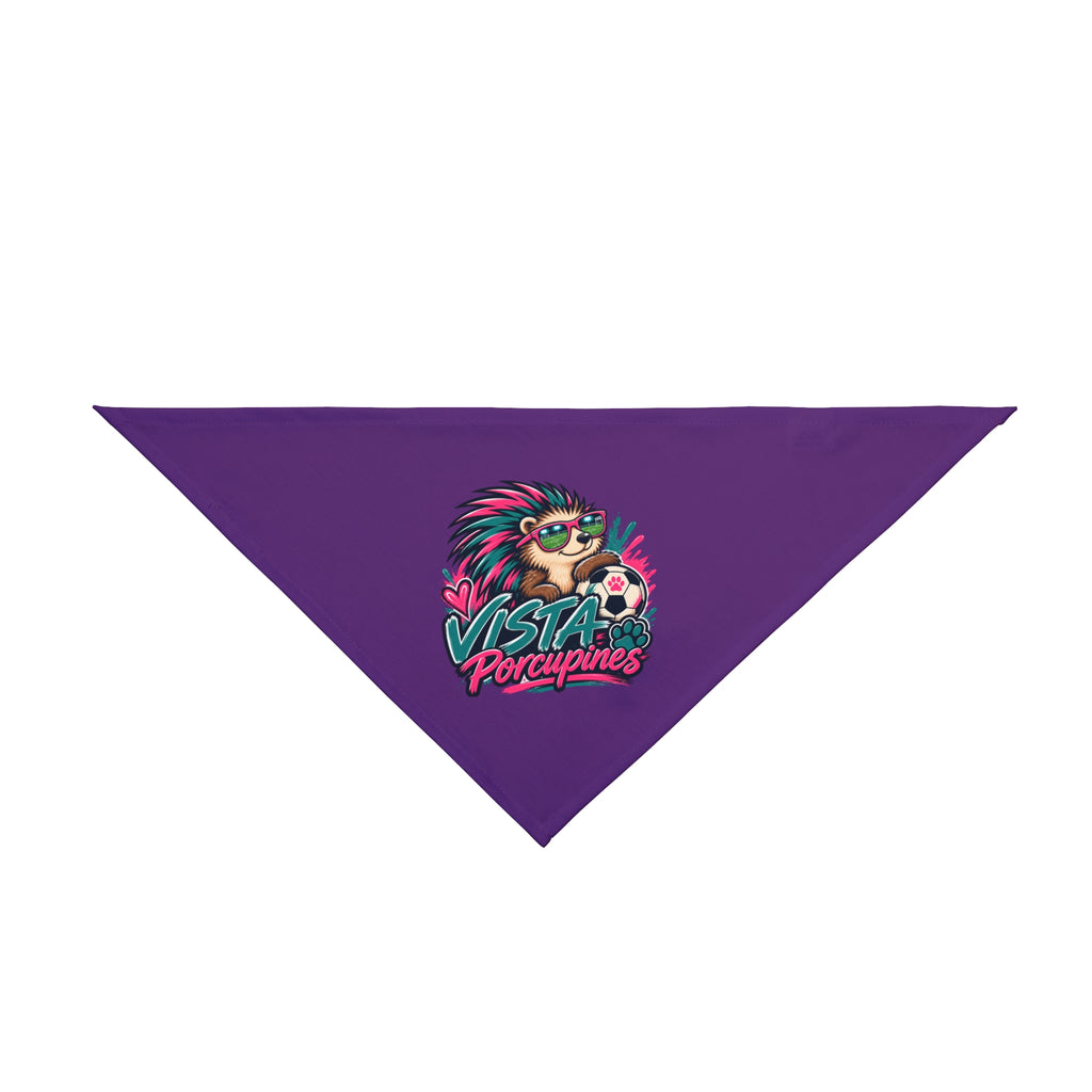 Vista Porcupines Pet Bandana – Cute Soccer Porcupine Dog & Cat Bandana