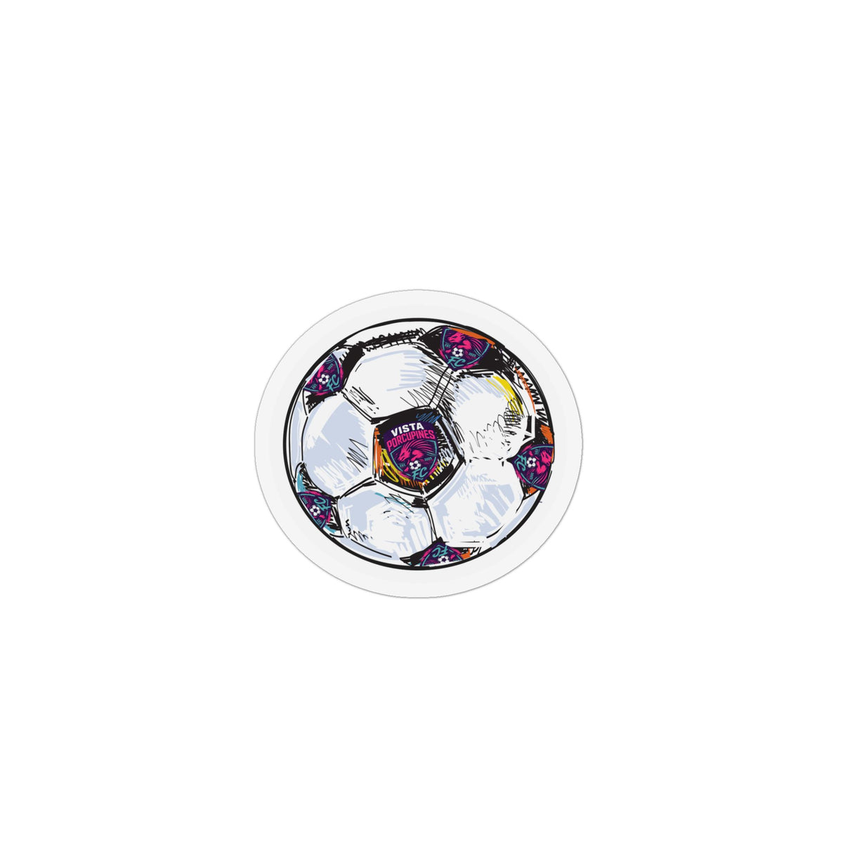 VISTA Porcupine Soccer Ball Magnet