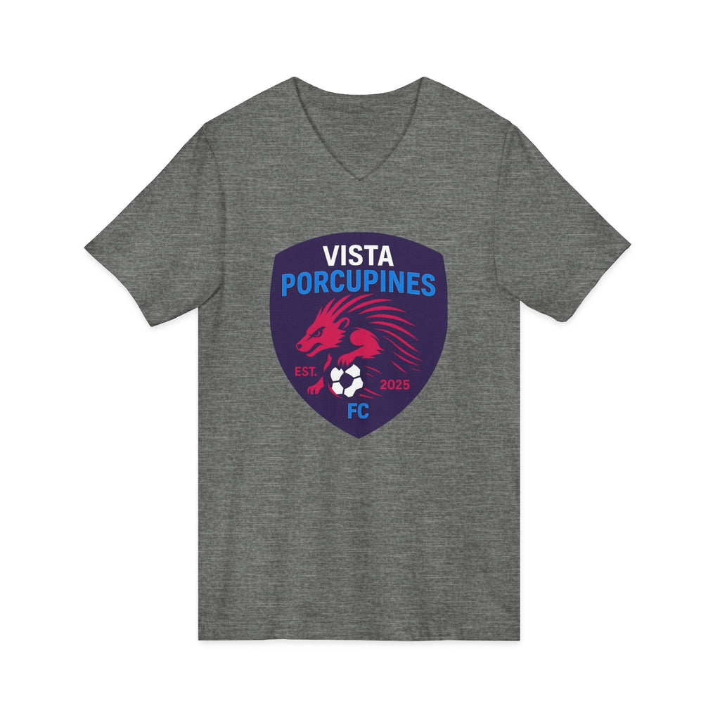 VISTA Porcupines ADULT Unisex Jersey Short Sleeve V-Neck Tee