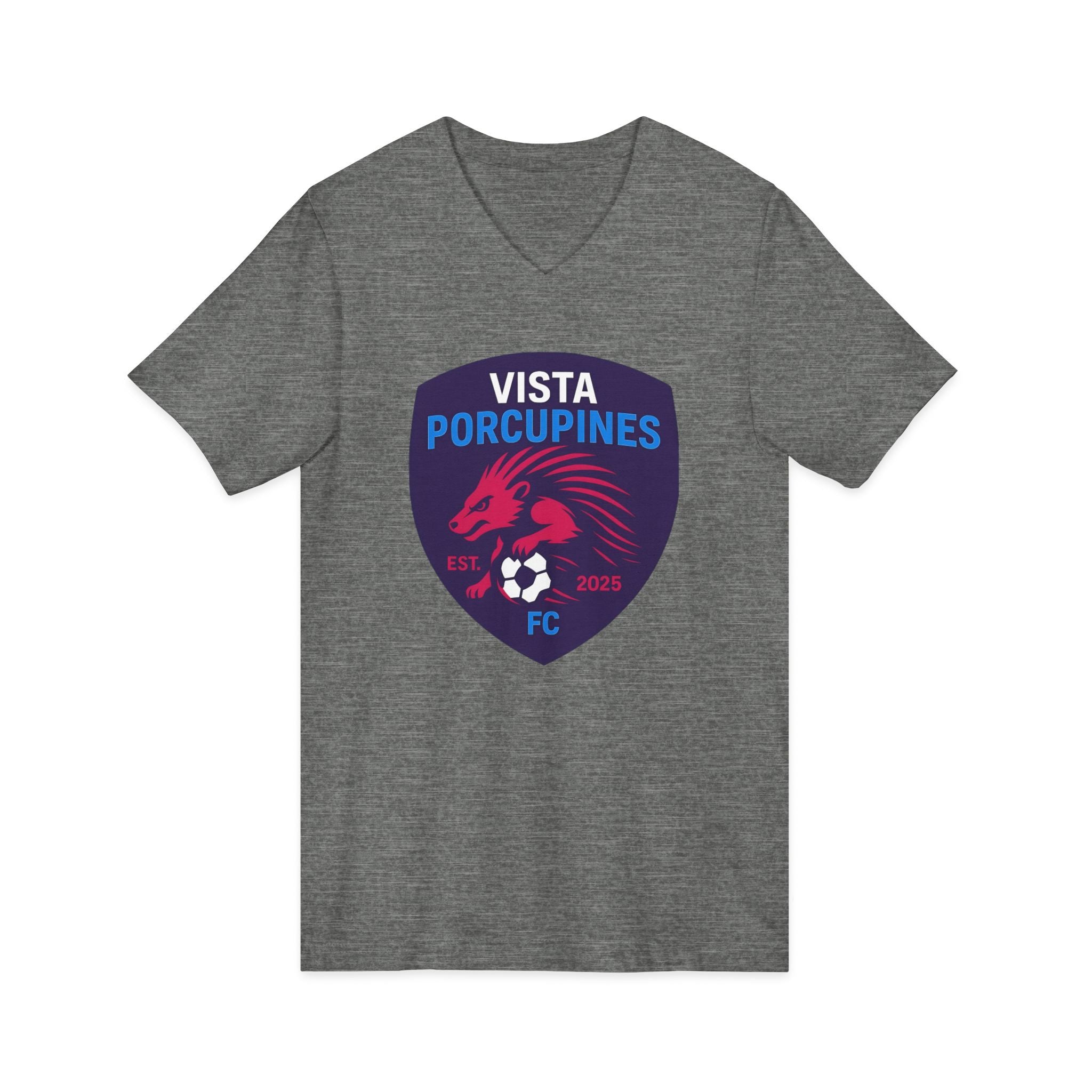 VISTA Porcupines ADULT Unisex Jersey Short Sleeve V-Neck Tee