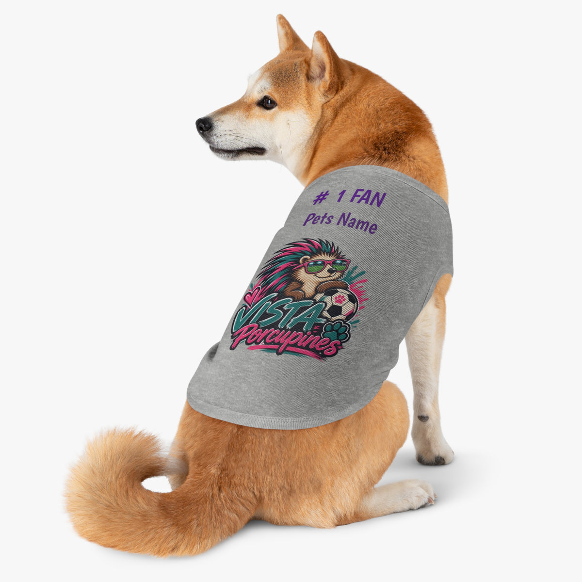 VISTA Porcupines 1 Fan Personalized Dog Shirt