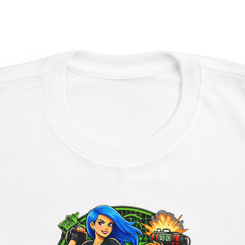 Toddler Tee — "Mom: Unstoppable & Kid-possible" Superhero Graphic
