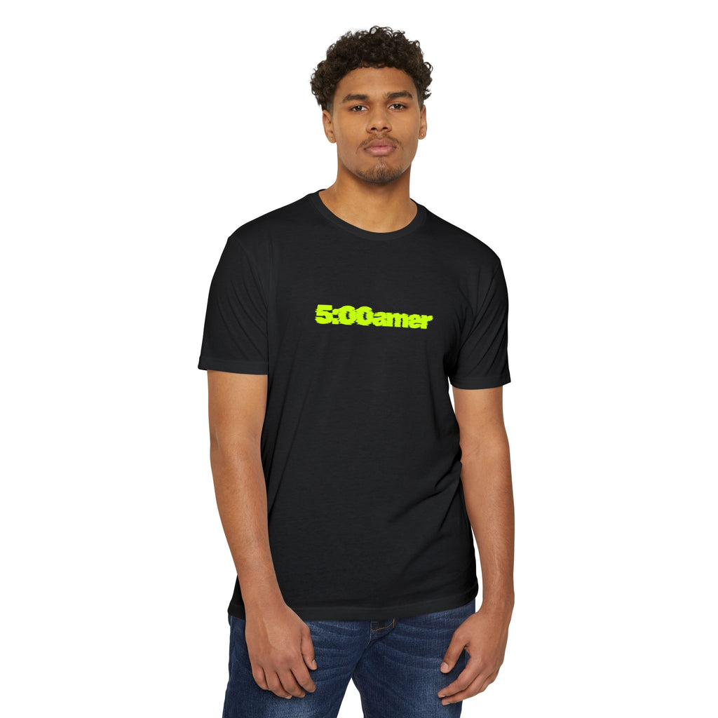 5:00 amer Neon Graphic Tee  “Sacrificing Sleep to Be Stronger Than You”