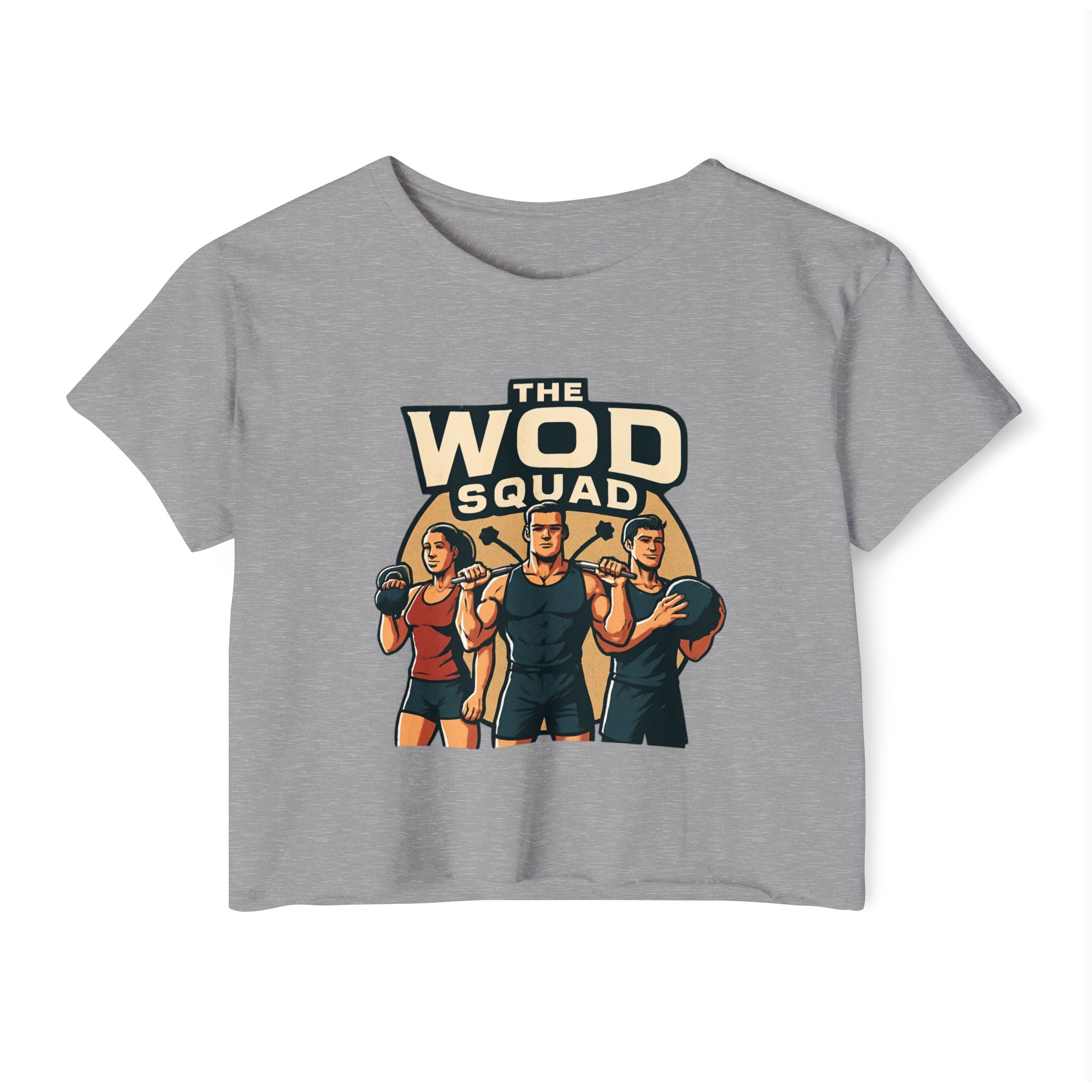 WOD Squad Crop Top — "Friends Don’t Let Friends Skip WODs" Women’s Fitness Festival Tee