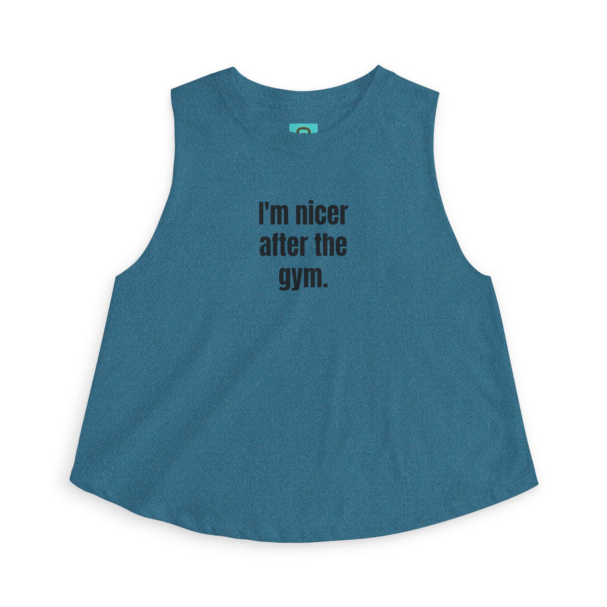 I'm Nicer After the Gym Crop Top — Women's Workout Tank