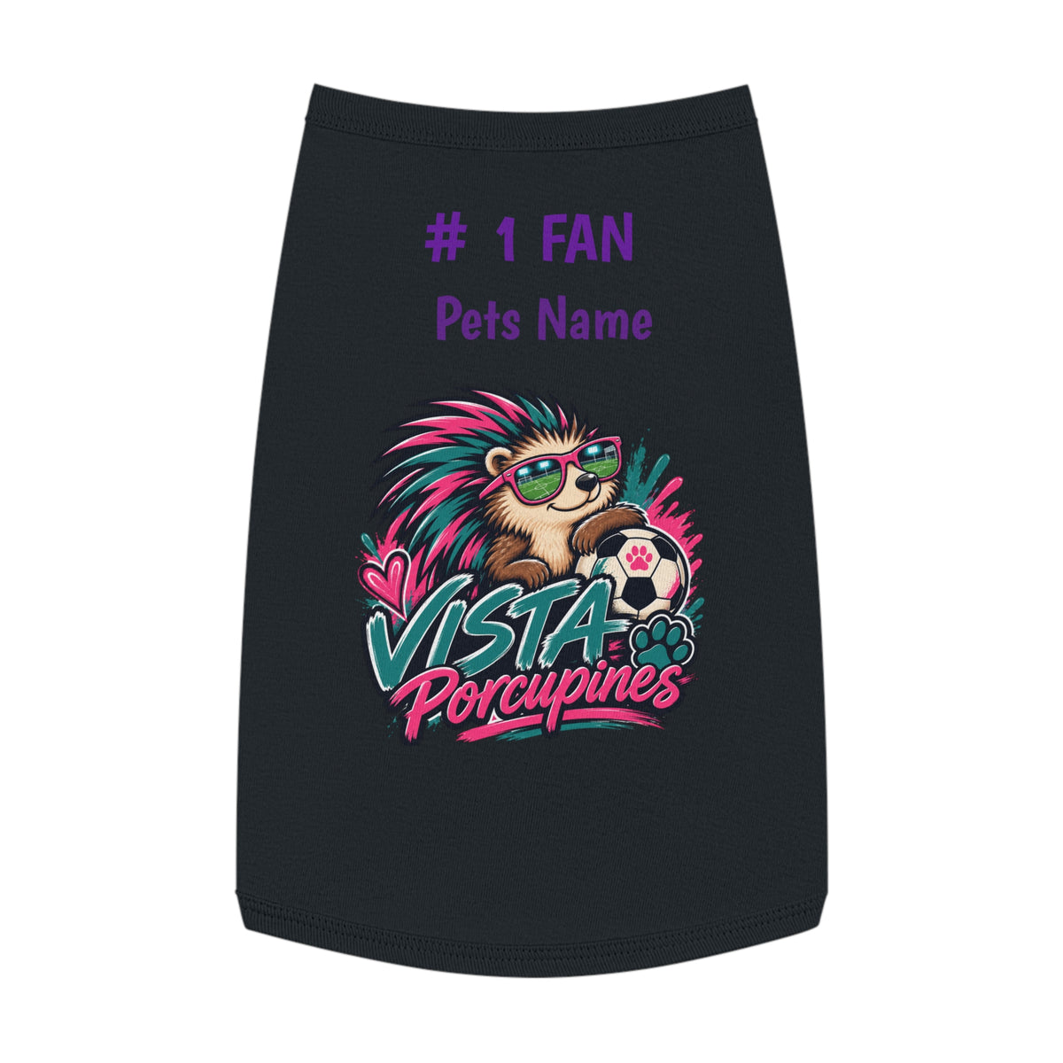 VISTA Porcupines 1 Fan Personalized Dog Shirt