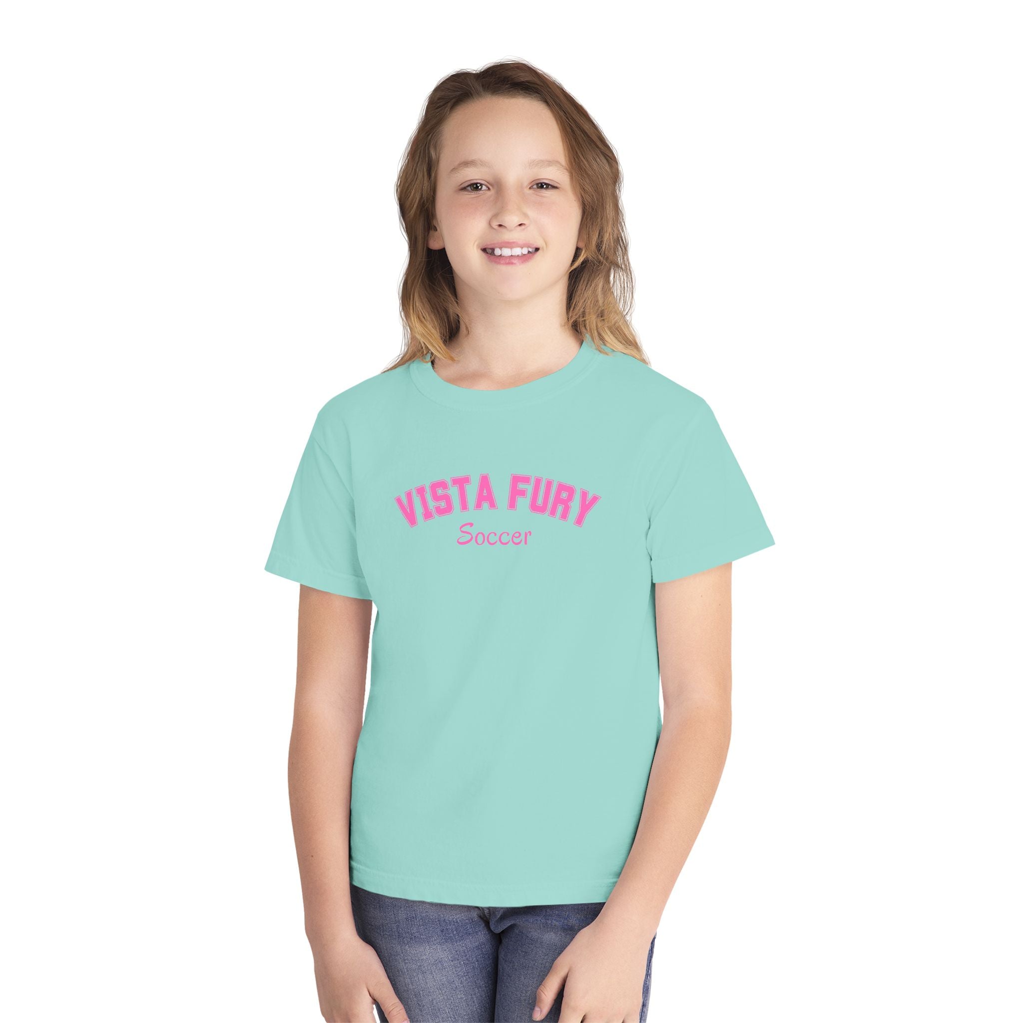 Youth VISTA FURY Soccer Tee -Customize with your girls number!