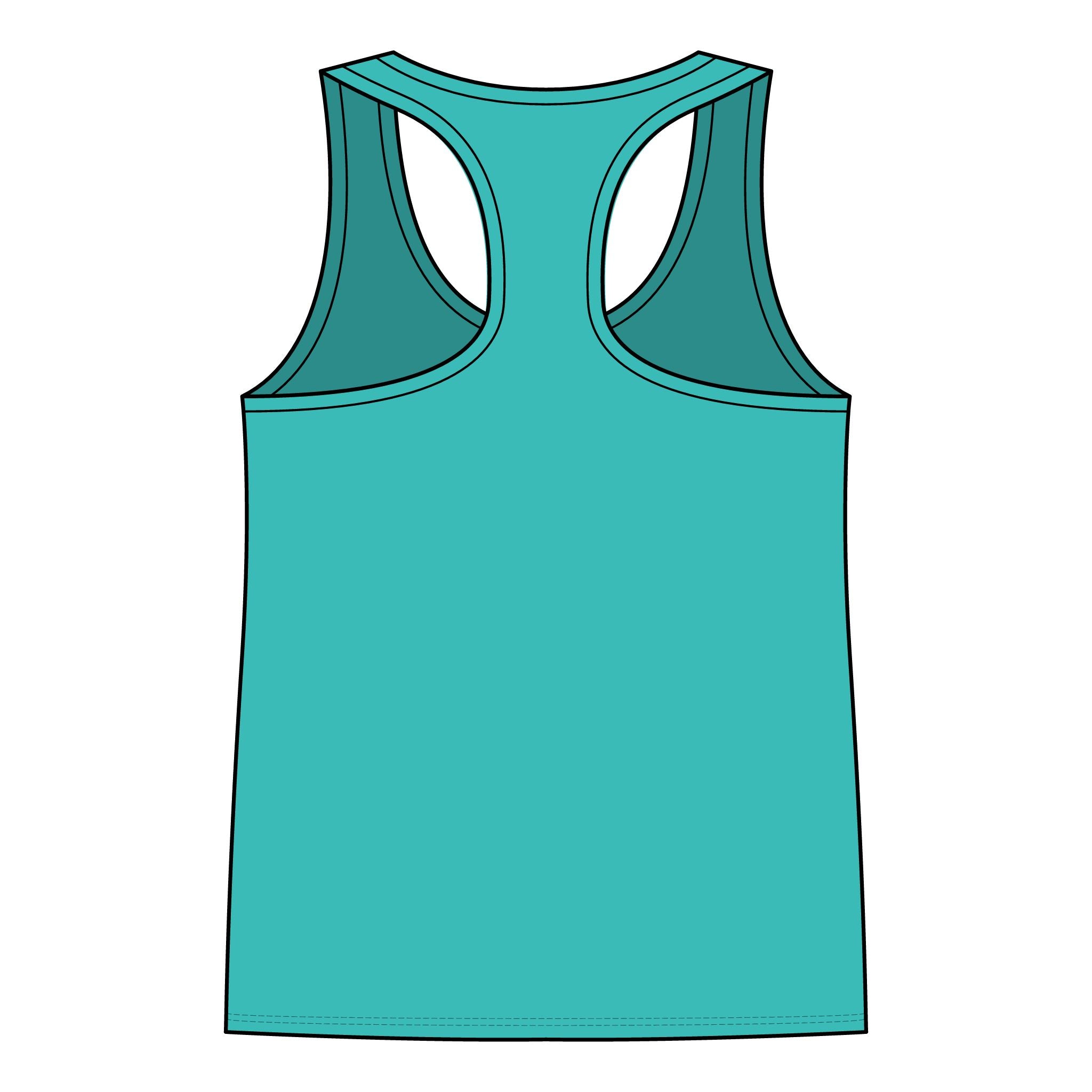 It's Fine Women's Jersey Racerback Tank