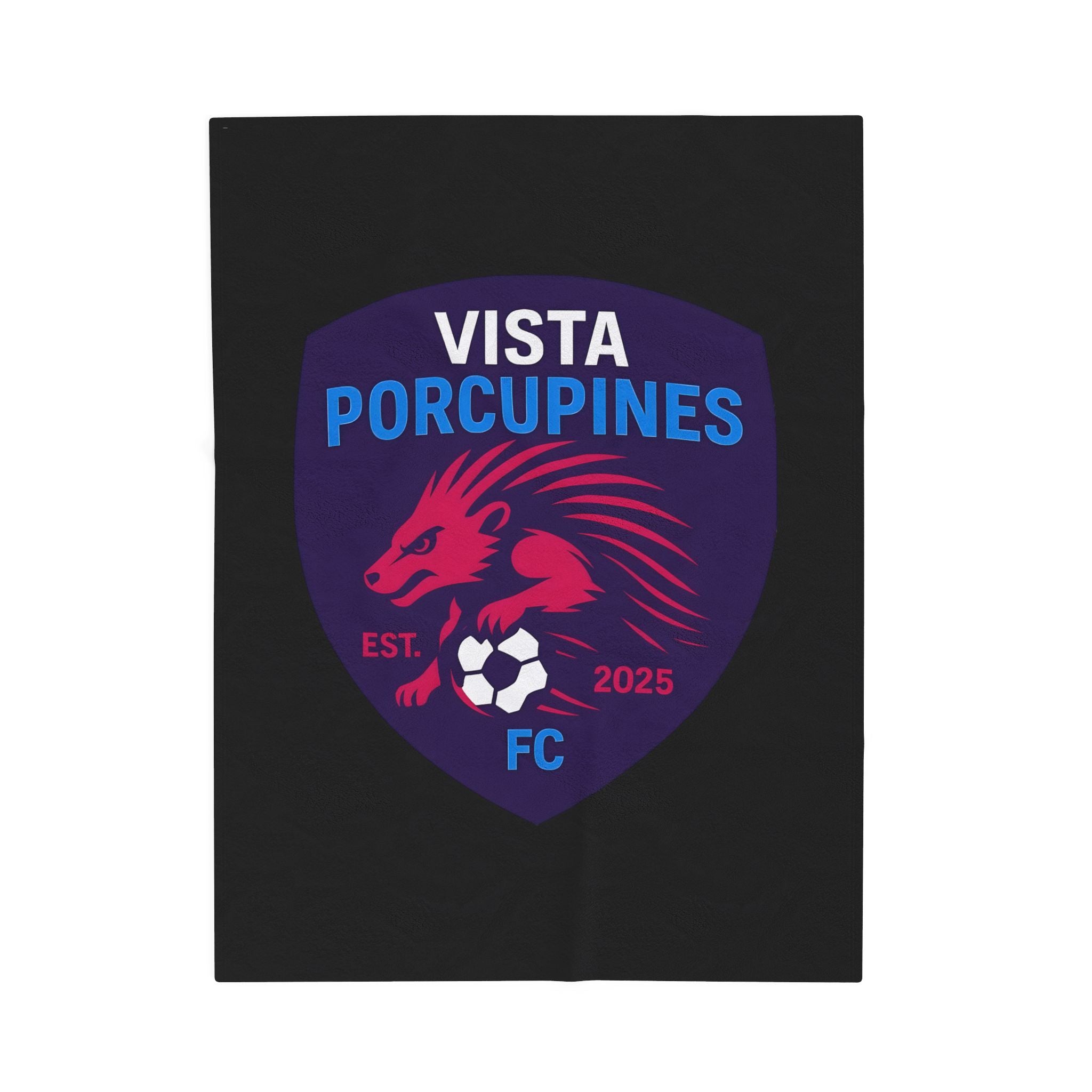 VISTA Porcupines FC Velveteen Plush Blanket