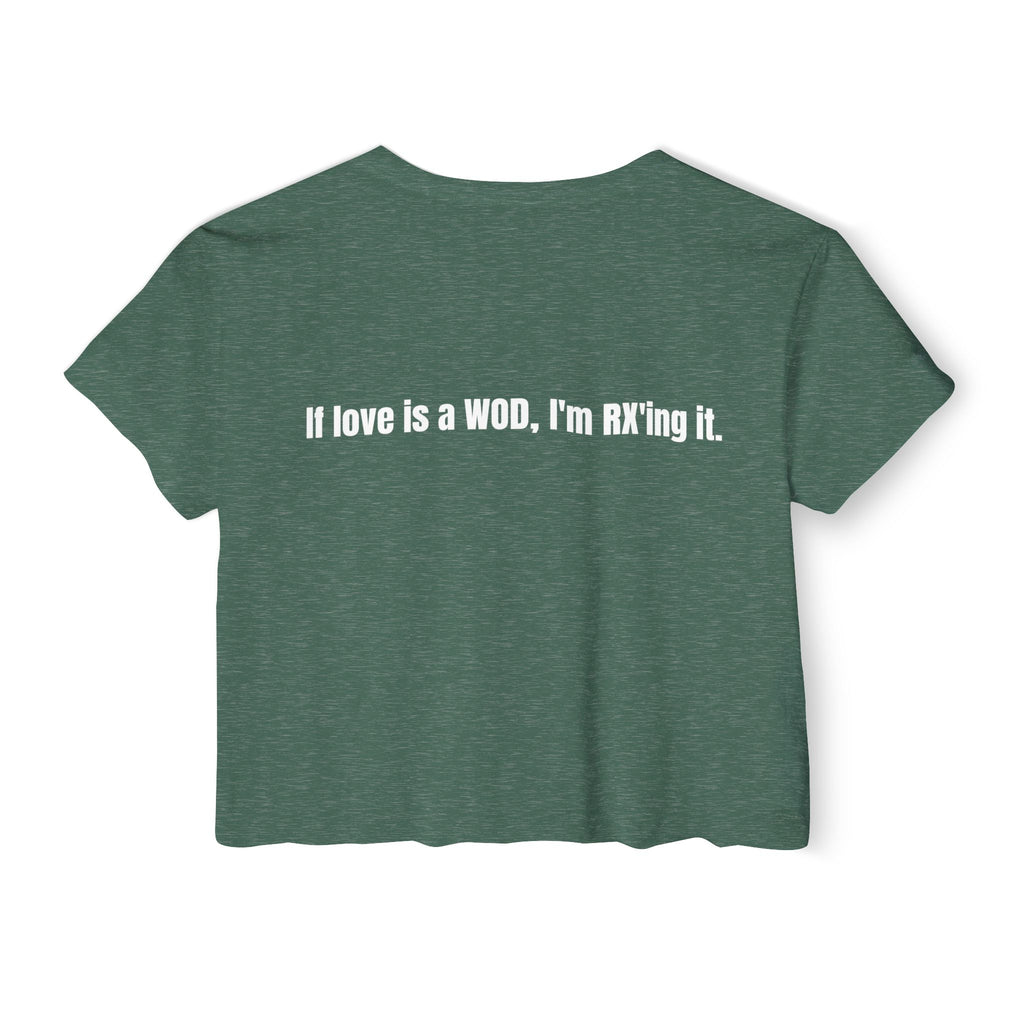 WOD Is Love Crop Top — Women’s CrossFit Festival Tee
