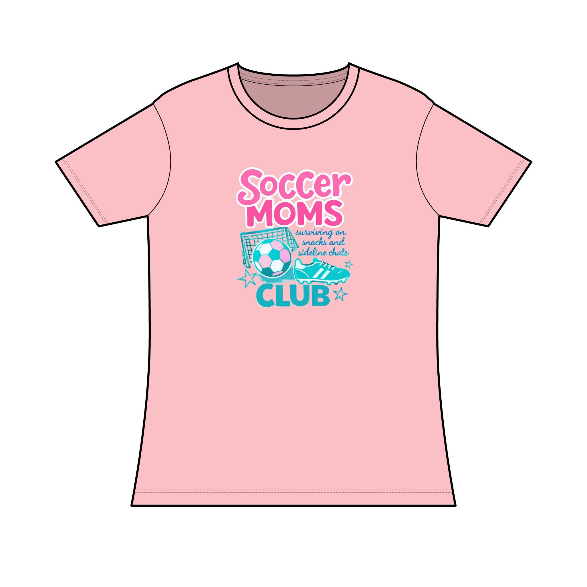 VISTA Fury Soccer Moms Club T-Shirt — Women’s Semi-fitted Tee