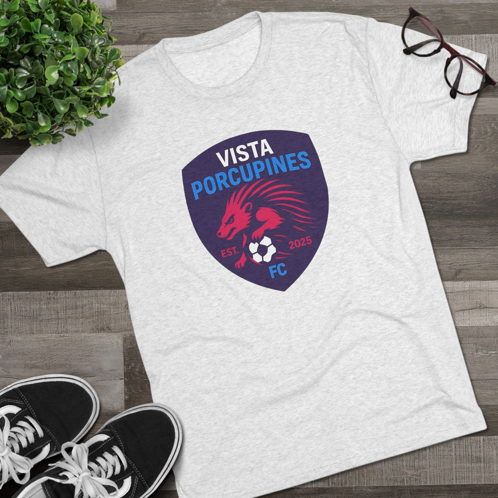 VISTA Porcupines ADULT Unisex Tri-Blend Crew Tee, ultimate softness