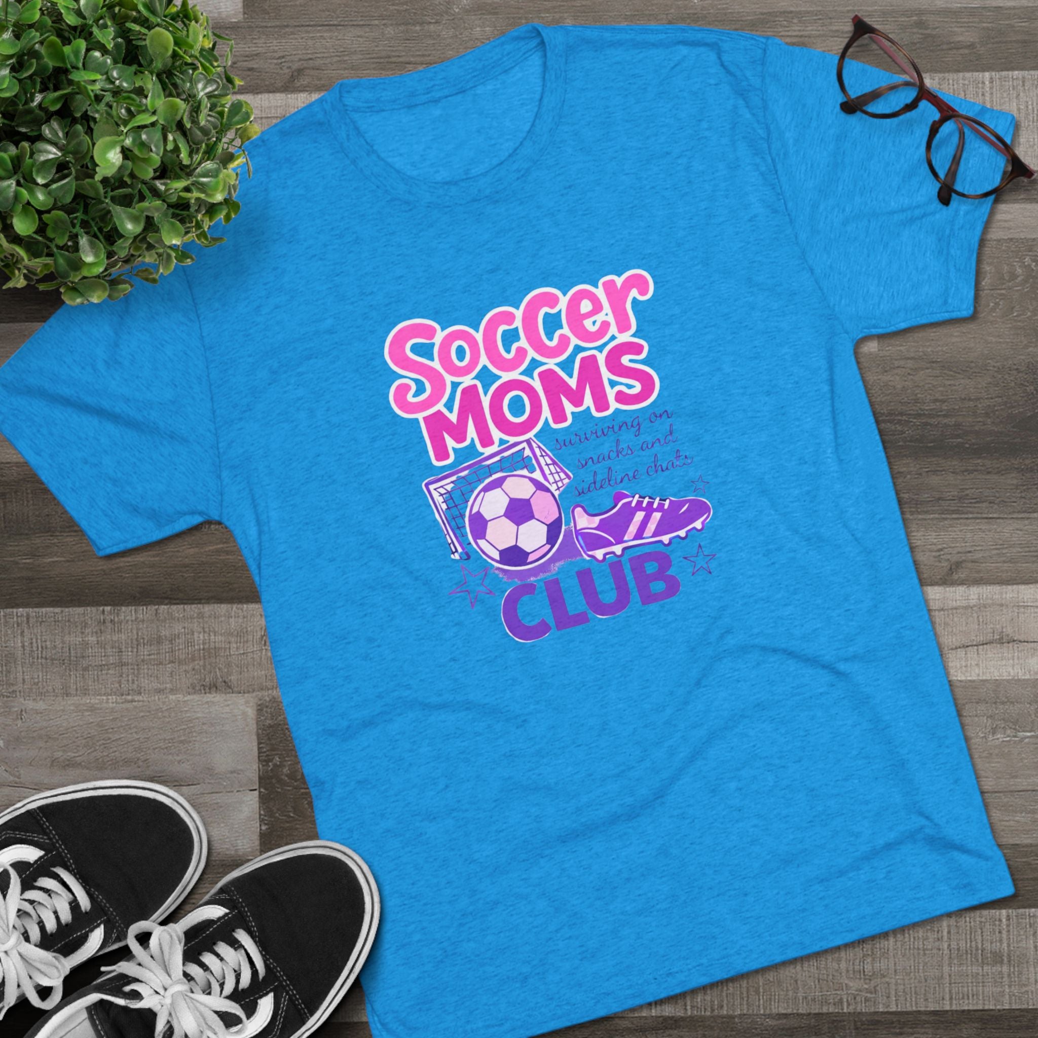 Soccer Moms Club- Uni-sex Tri-blend (so soft!)Tee - VISTA Porcupines
