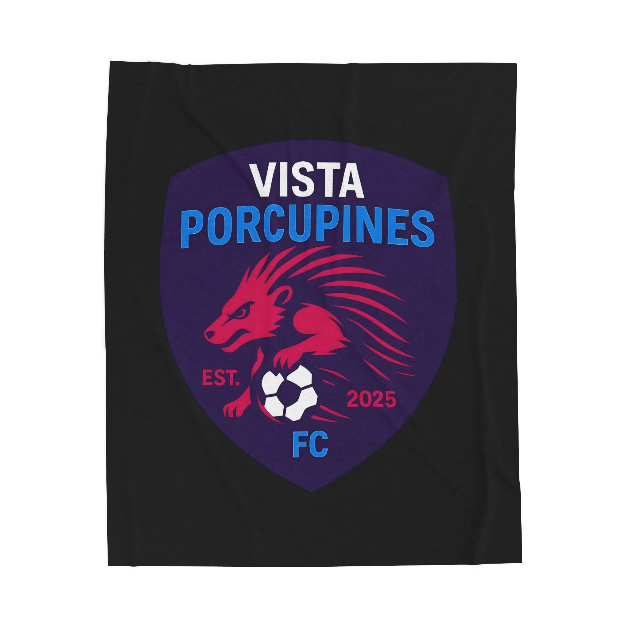 VISTA Porcupines FC Velveteen Plush Blanket