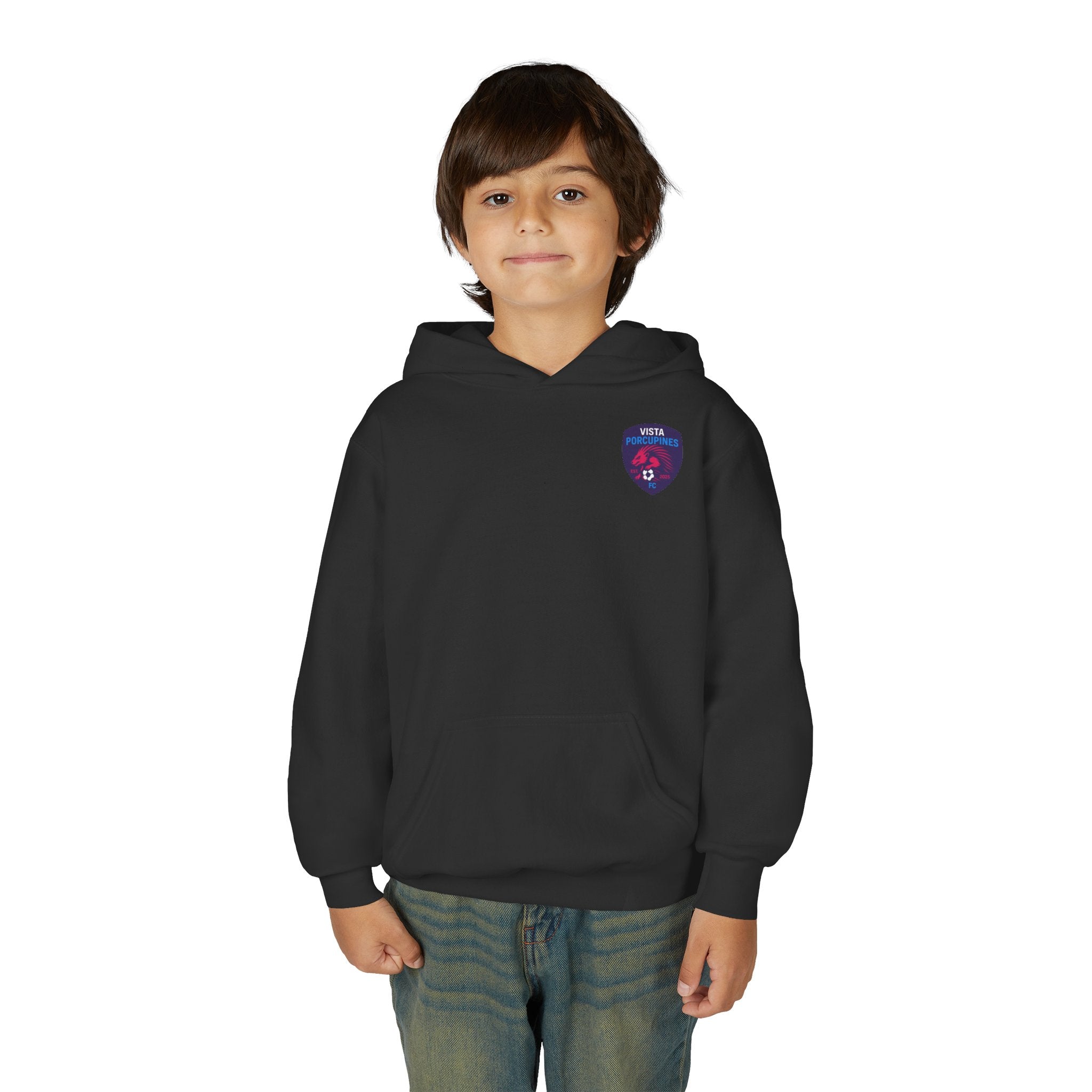 VISTA Porcupines YOUTH Heavy Blend Hooded Sweatshirt with Shield Design
