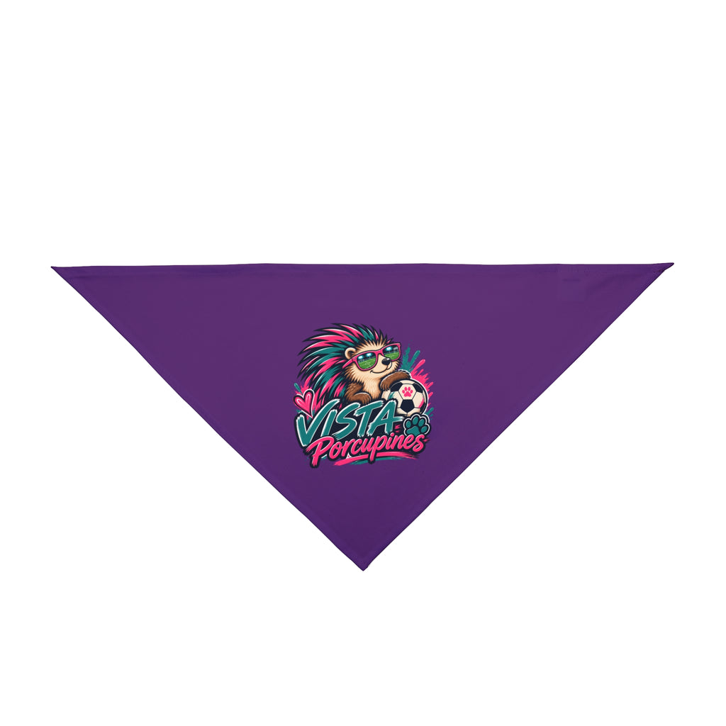 Vista Porcupines Pet Bandana – Cute Soccer Porcupine Dog & Cat Bandana
