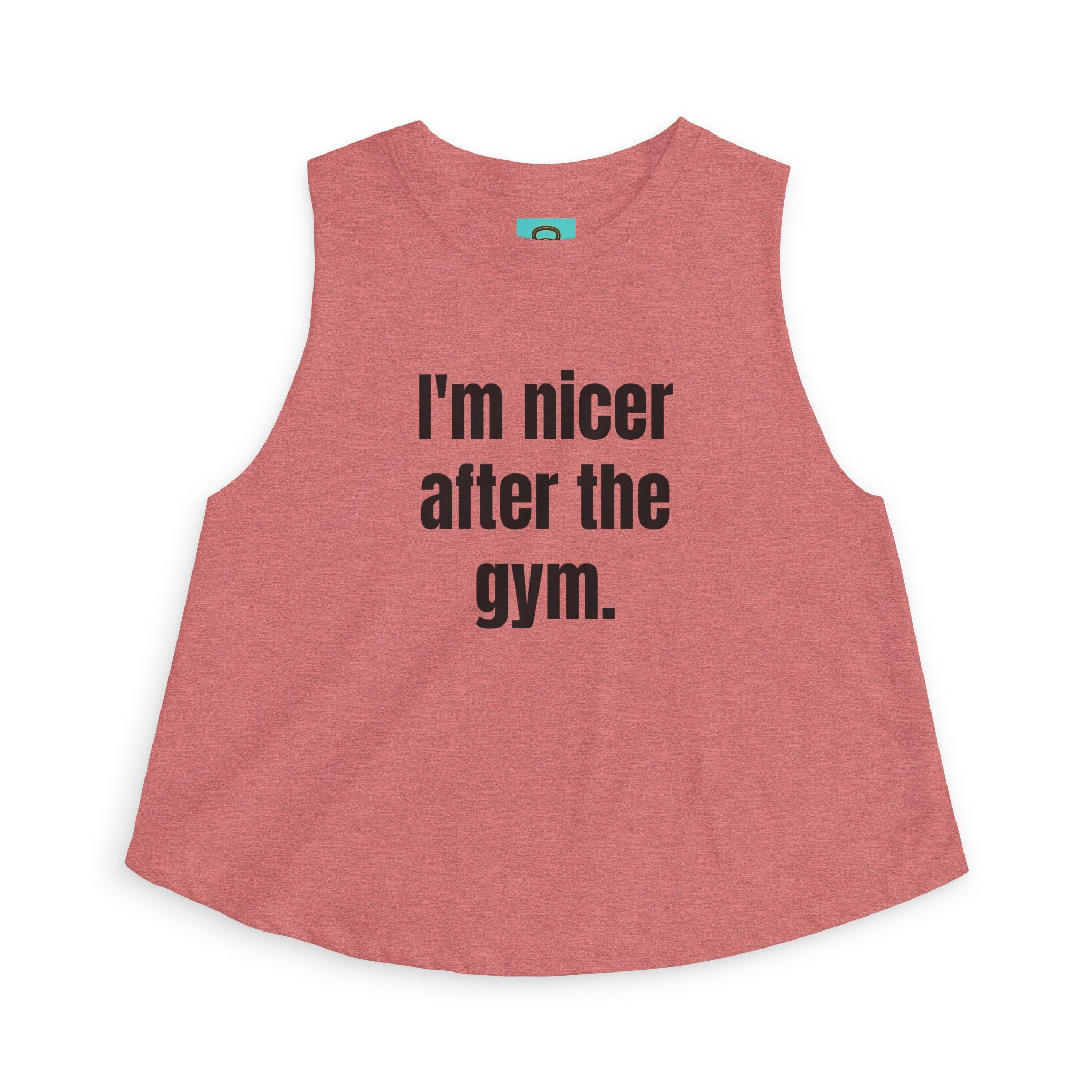 I'm Nicer After the Gym Crop Top — Women's Workout Tank