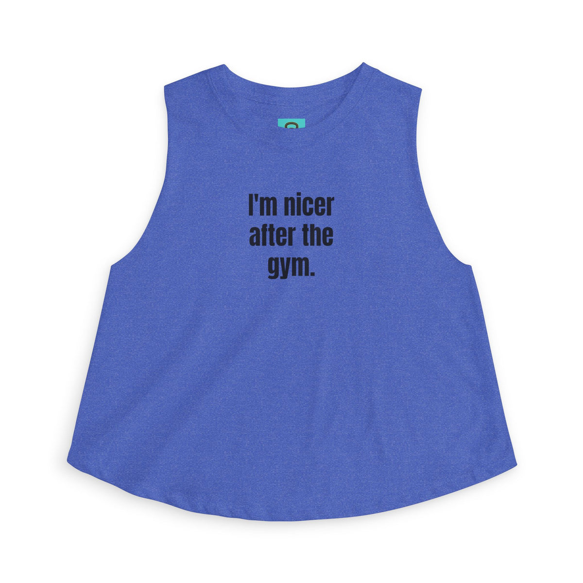 I'm Nicer After the Gym Crop Top — Women's Workout Tank