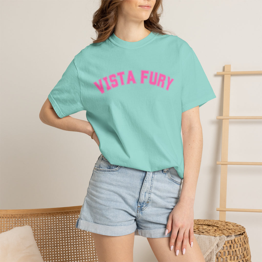 VISTA Fury Personalized Soccer T-Shirt —CHALKY MINT is Fury Turquoise