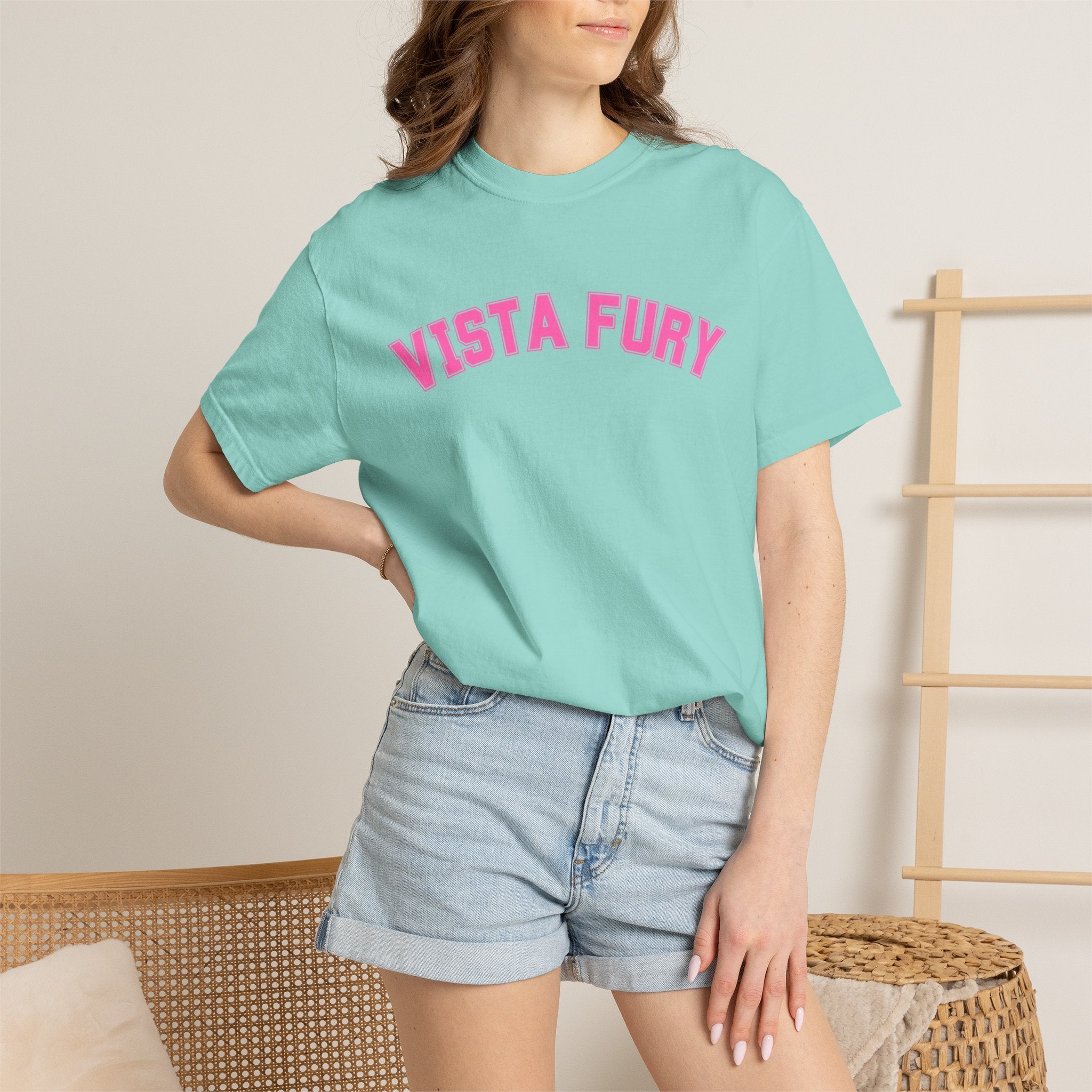 VISTA Fury Personalized Soccer T-Shirt —CHALKY MINT is Fury Turquoise