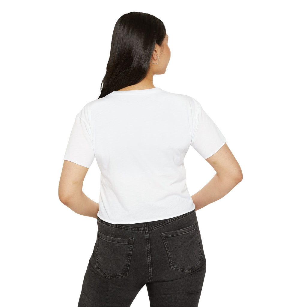 Vintage Pin-Up Crop Top — "What, like it's hard?" Tee