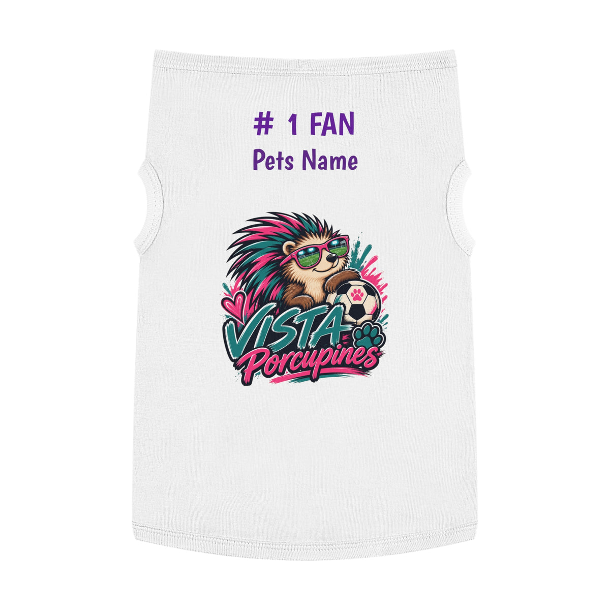 VISTA Porcupines 1 Fan Personalized Dog Shirt