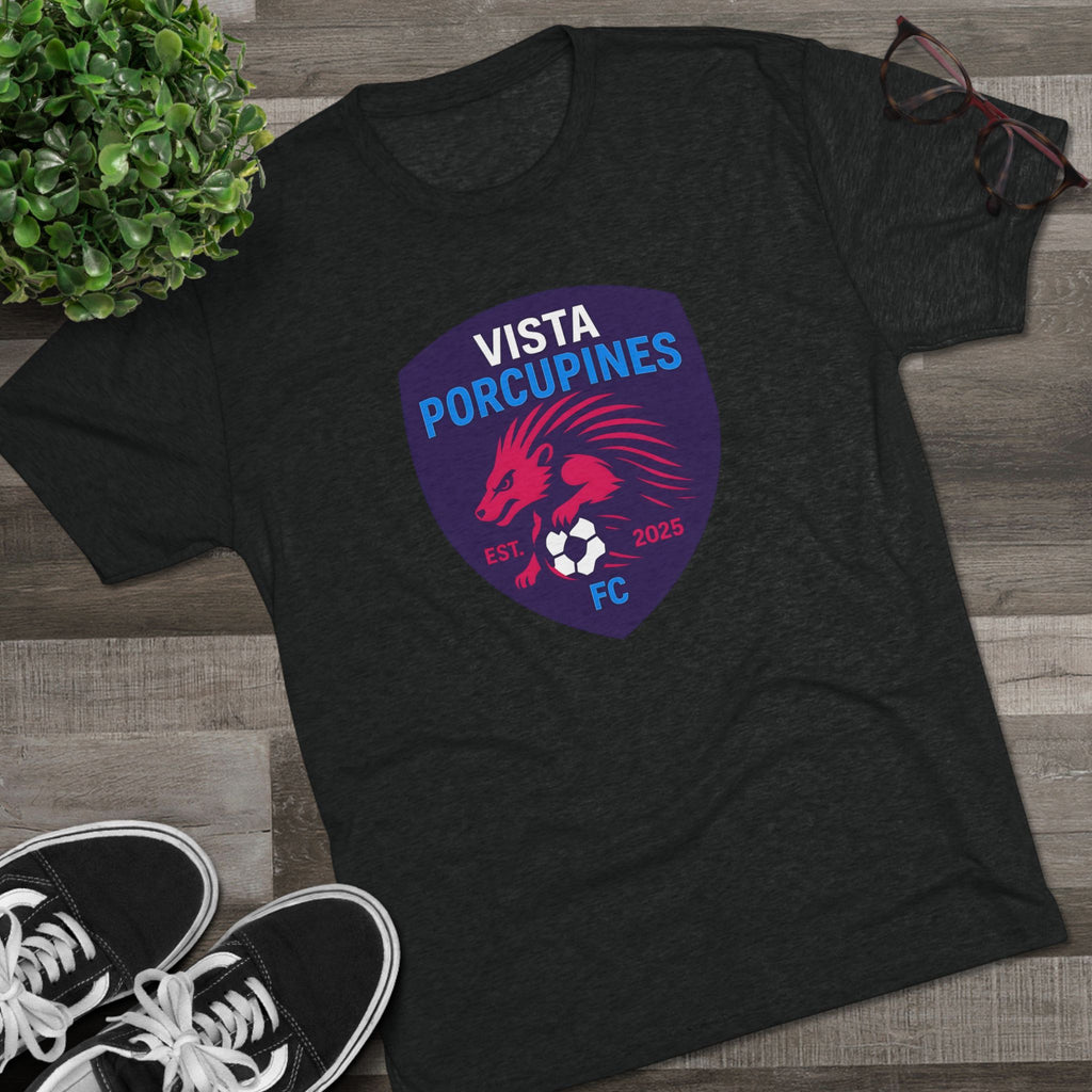 VISTA Porcupines ADULT Unisex Tri-Blend Crew Tee, ultimate softness