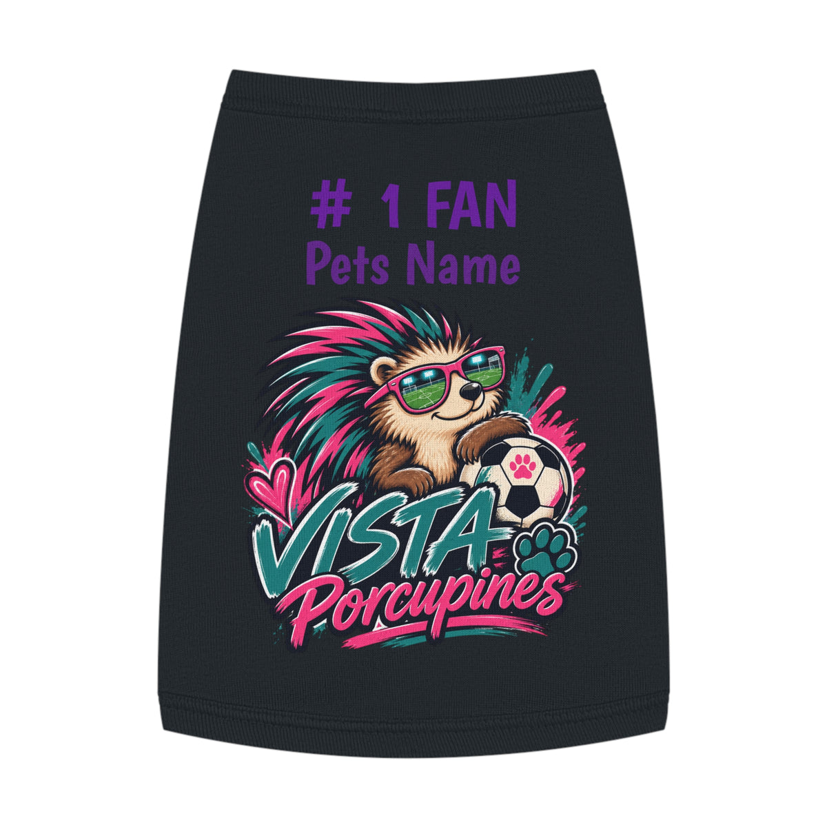 VISTA Porcupines 1 Fan Personalized Dog Shirt
