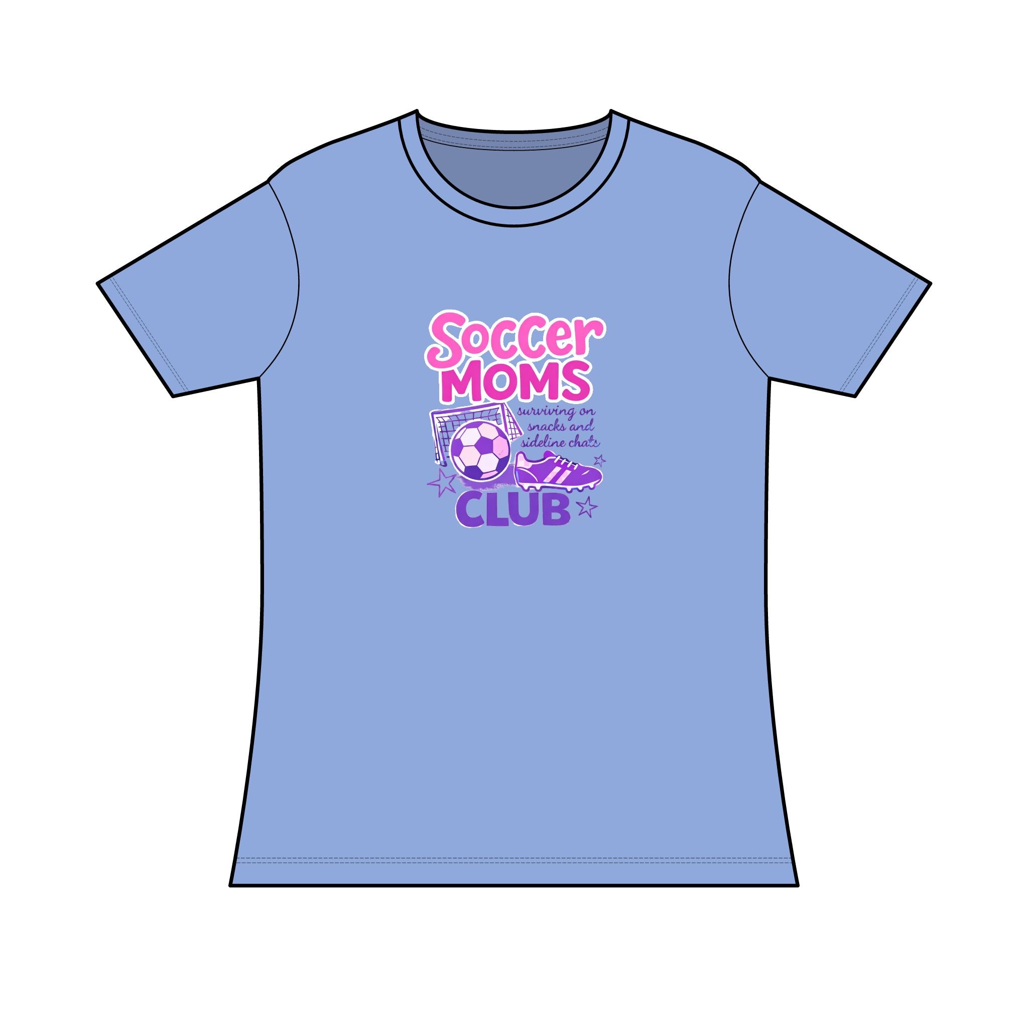 Soccer Moms Club T-Shirt — Women’s Semi-fitted Tee - VISTA Porcupines