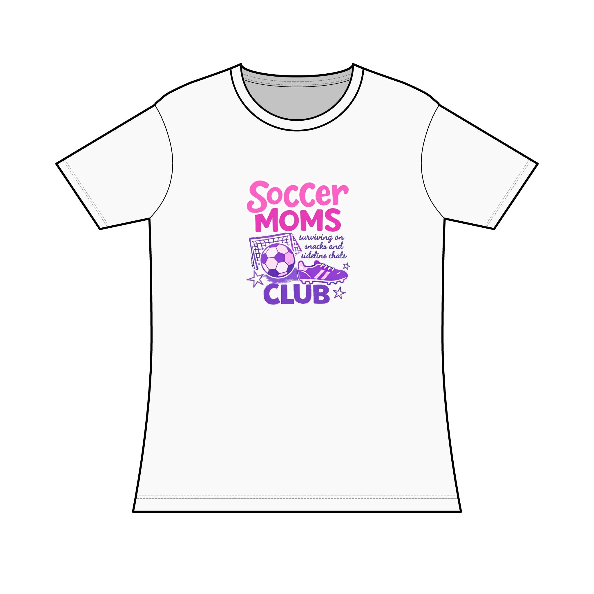 Soccer Moms Club T-Shirt — Women’s Semi-fitted Tee - VISTA Porcupines