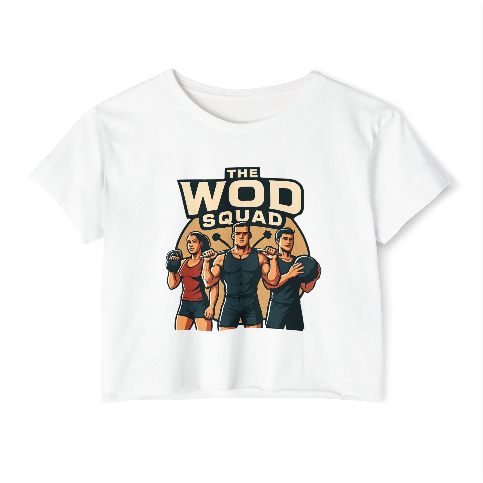 WOD Squad Crop Top — "Friends Don’t Let Friends Skip WODs" Women’s Fitness Festival Tee
