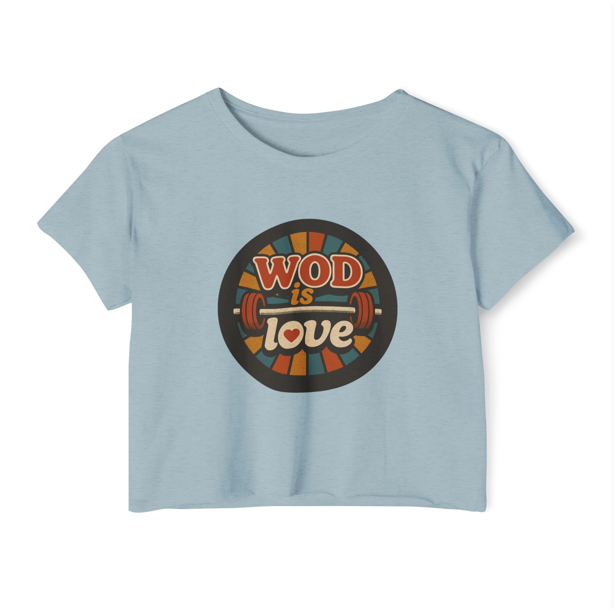 WOD Is Love Crop Top — Women’s CrossFit Festival Tee