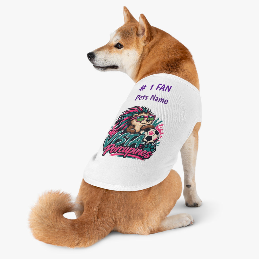 VISTA Porcupines 1 Fan Personalized Dog Shirt
