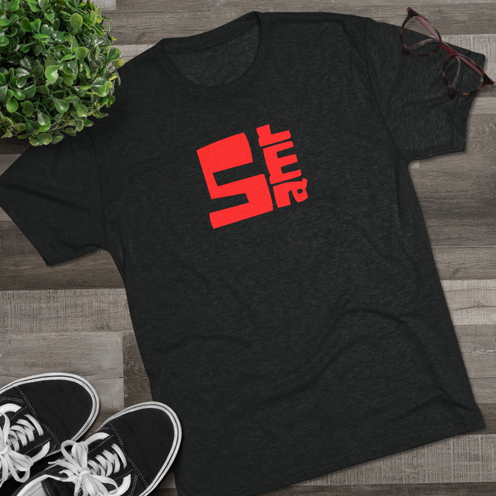 5 amr--Retro Red Tri-blend Tee