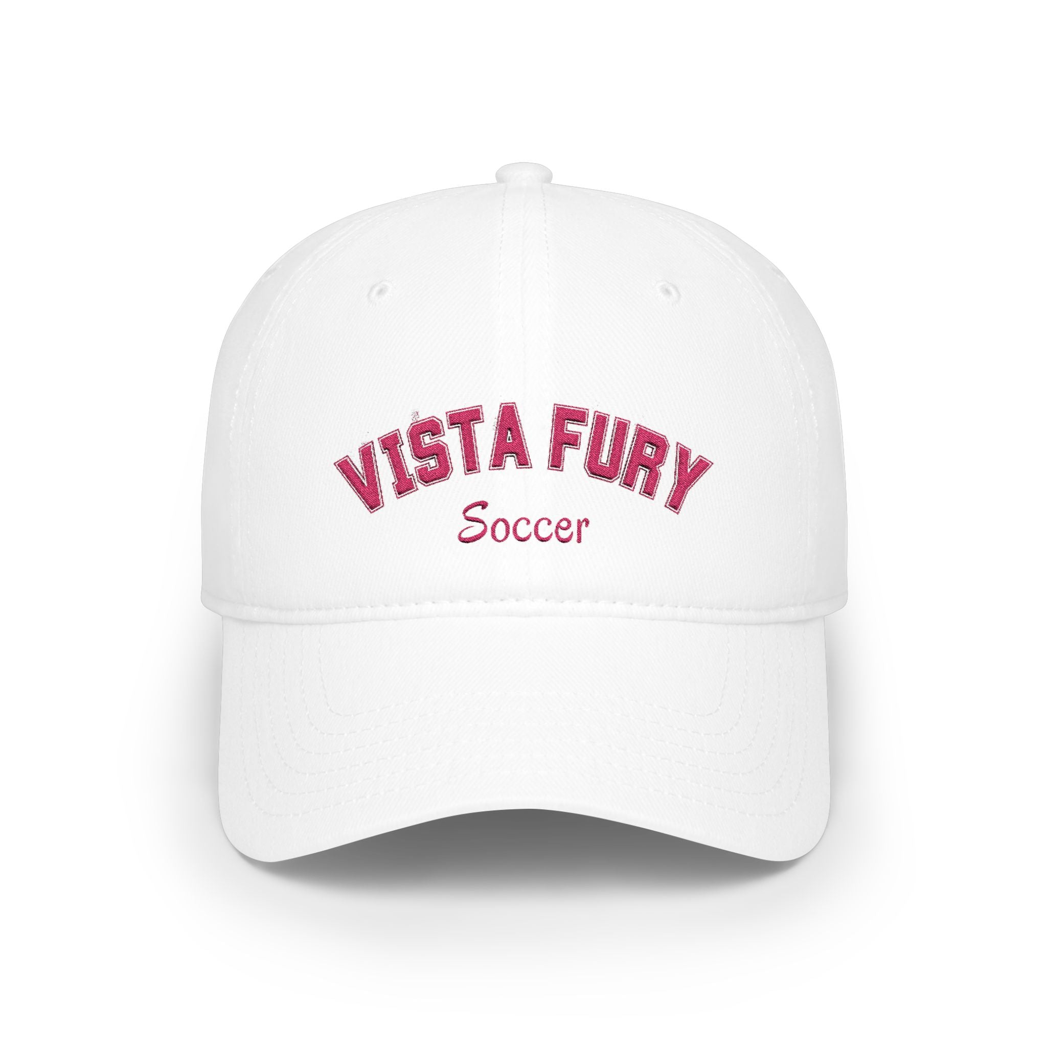Vista Fury Soccer Cap — Low Profile Embroidered Baseball Hat
